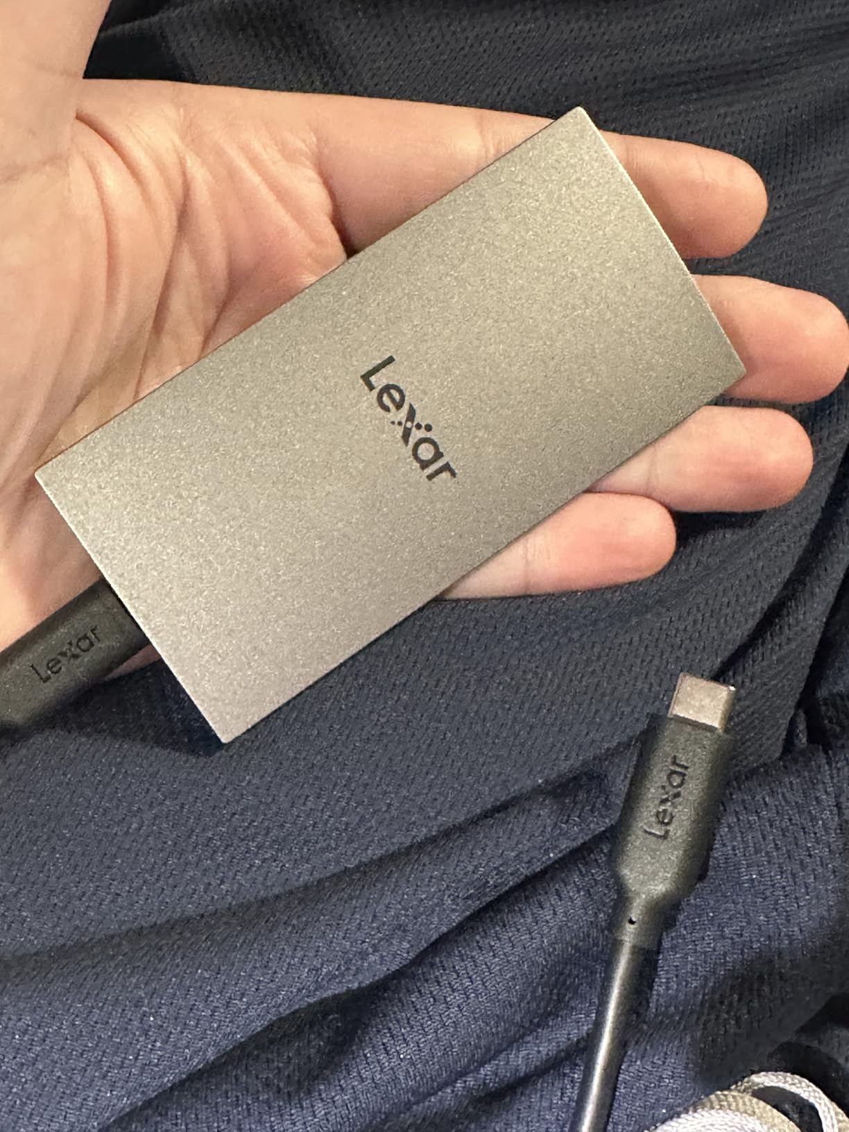 Lexar ES3 1TB External SSD, USB 3.2 Gen2 Portable SSD, PSSD Up to 1050MB/s Read, 1000MB/s Write, Compatible with Mac/PS5/XBOX/Laptop/PC, Silver customer photo 1