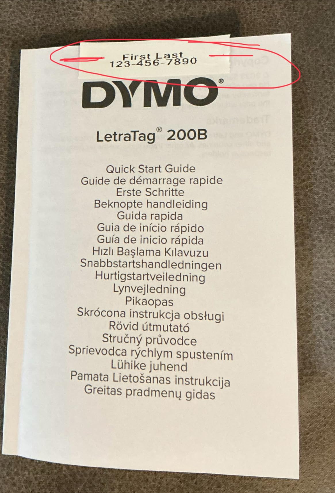 DYMO LetraTag 200B Bluetooth Label Maker, Compact Label Printer, Connects Through Bluetooth Wireless Technology to iOS and Android, Includes 1 White Paper Label Tape, Daydream Blue customer photo 1