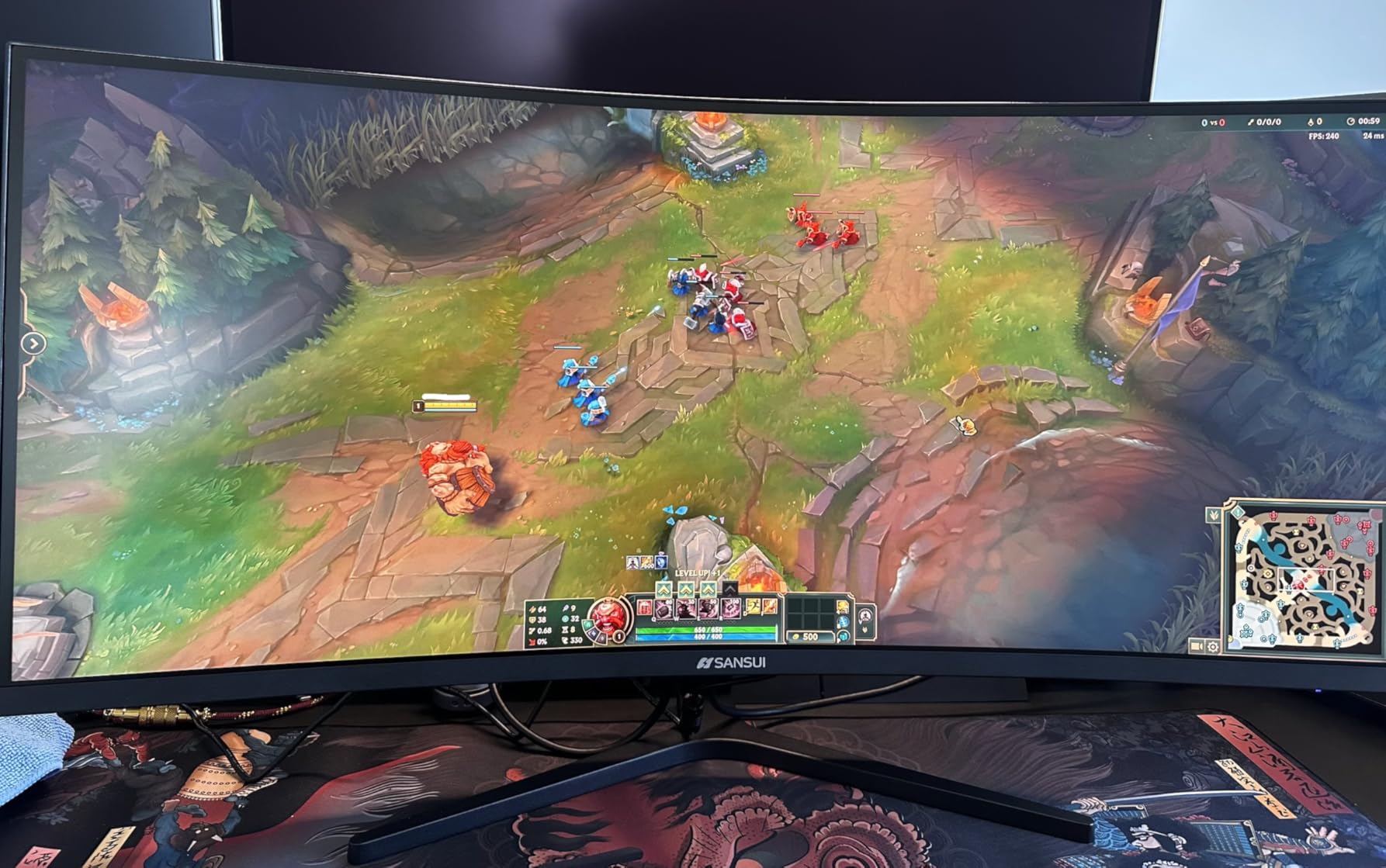 SANSUI 34 Inch 240Hz Ultrawide Curved Gaming Monitor UWQHD 3440x1440, 21:9 2K Curved Monitor 1500R, HDR400, Fast VA, PIP/PBP, AI Crosshair, AIPQ Visual Enhance, MPRT 1ms, HDMI2.1 x 2, DP1.4 x 2 customer photo 1