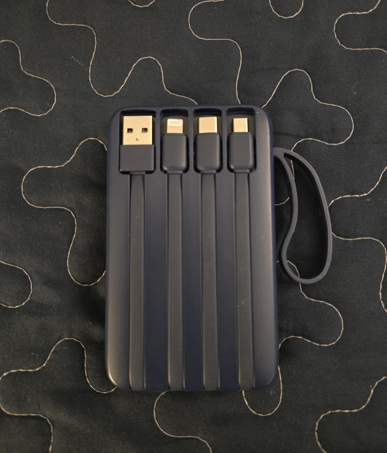 Power Bank, 15000mAh Portable Charger with Built in Cable, 22.5W Fast Charging, 6 Outputs, Slim Travel Essential Battery Pack with LED Display, Compatible with iPhone 17/16/15/14/13, iPad Black customer photo 2