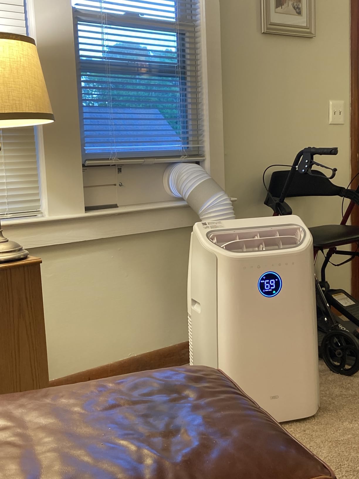 DREO Portable Air Conditioner 516S, 14000 BTU ASHRAE (10000 BTU DOE) Smart AC Unit for Bedroom with Drainage-free Cooling, Fan&Dehumidifier 3 in 1, APP/Voice/Remote, Quiet Standing AC for Room Indoors customer photo 1