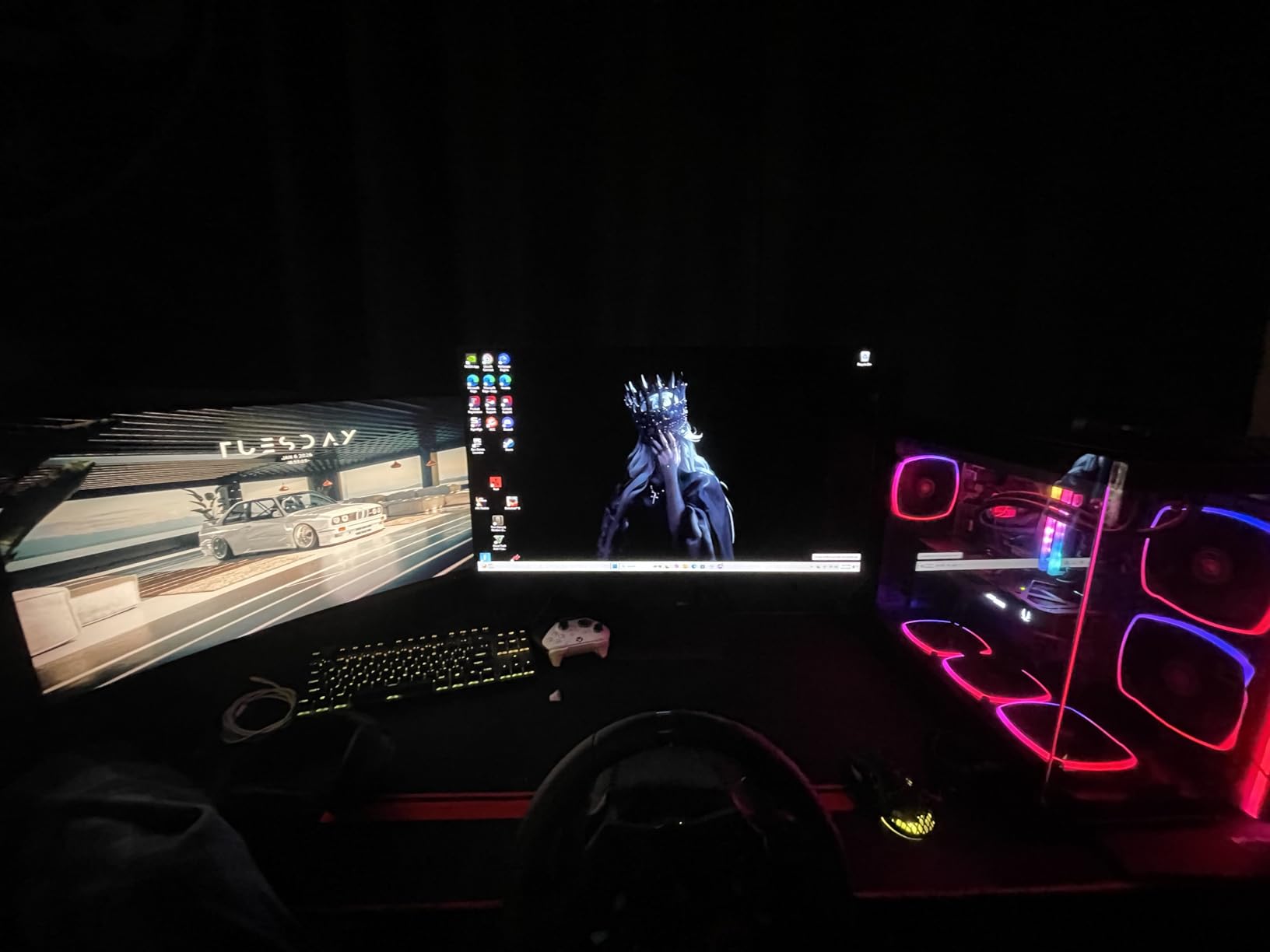 King 95 Desktop PC, Ryzen 7 9800X3D 4.7 GHz (5.2 GHz), NVIDIA RTX 5070 Ti 16GB, 2TB Gen4 NVMe SSD, 32GB DDR5 RAM 6000 RGB, 850W Gold PSU, 360mm ARGB AIO, Wi-Fi, Win 11 customer photo 1