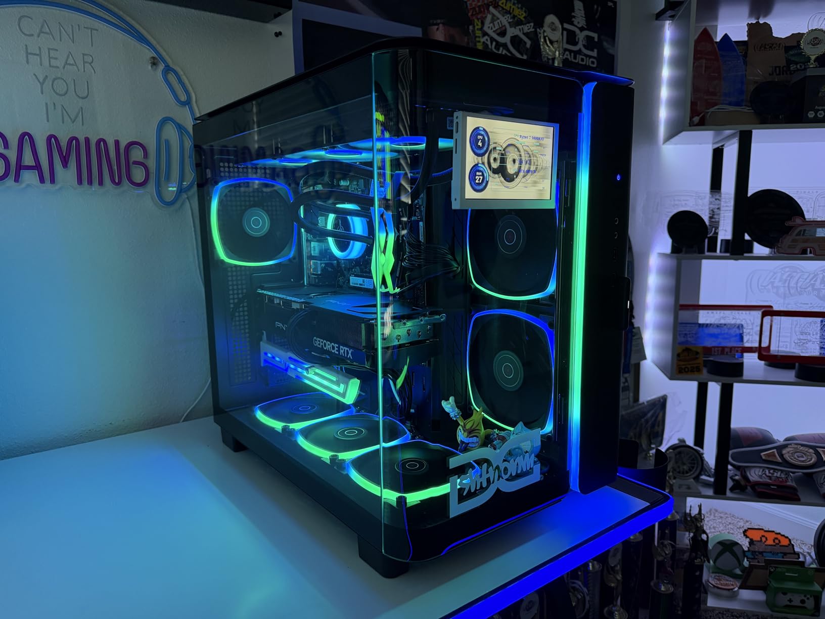 King 95 Desktop PC, Ryzen 7 9800X3D 4.7 GHz (5.2 GHz), NVIDIA RTX 5070 Ti 16GB, 2TB Gen4 NVMe SSD, 32GB DDR5 RAM 6000 RGB, 850W Gold PSU, 360mm ARGB AIO, Wi-Fi, Win 11 customer photo 2