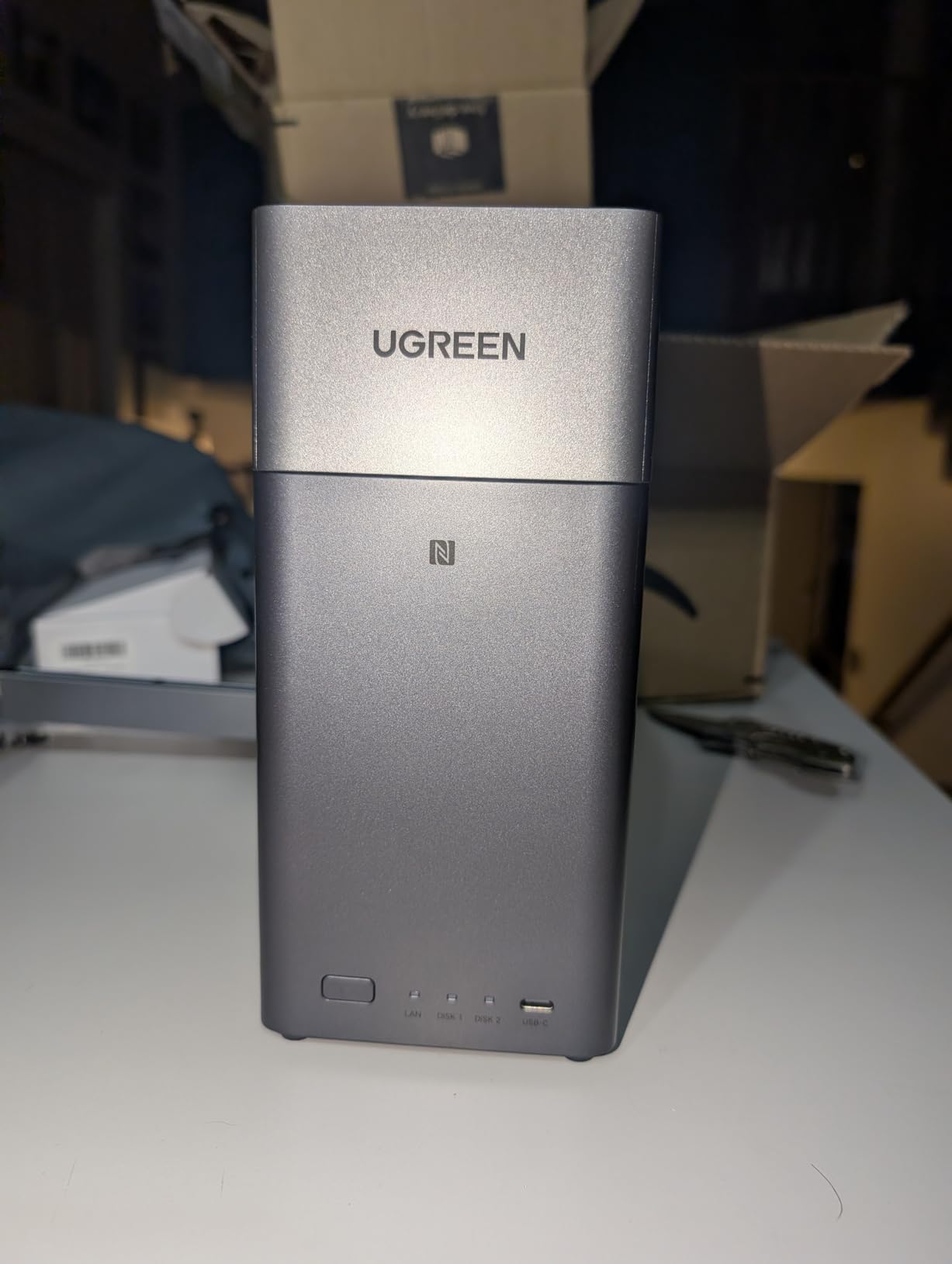 UGREEN NAS DH4300 Plus 4-Bay Desktop NASync, Support Capacity 128TB (Diskless), Remote Access, AI Photo Album, Beginner Friendly, 8GB LPDDR4X RAM, 2.5GbE, 4K HDMI (Diskless) customer photo 1