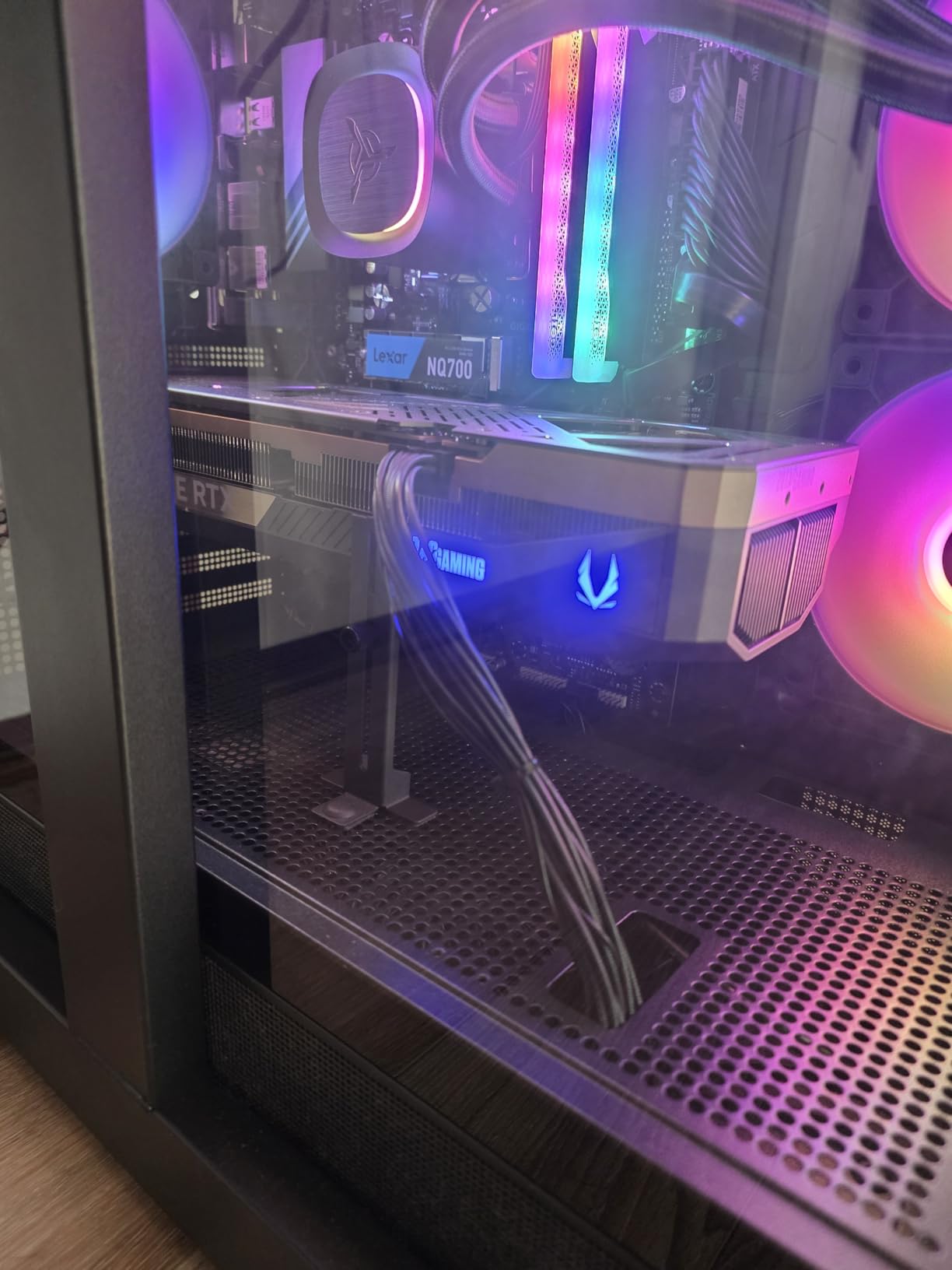 Skytech Gaming Azure 3 Desktop PC, Ryzen 7 9800X3D 4.7 GHz (5.2 GHz), NVIDIA RTX 5080 16GB, 2TB NVMe SSD, 32GB DDR5 RAM 6000 RGB, 850W Gold ATX 3 PSU, 360mm ARGB AIO, Wi-Fi, Win 11 customer photo 2