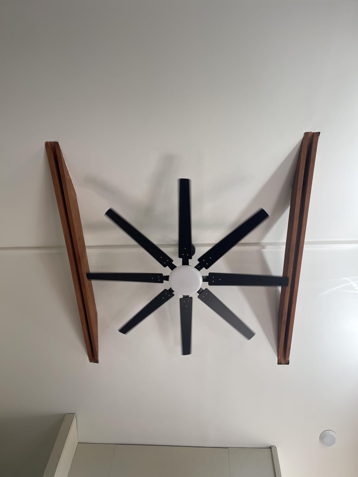 72 inch Ceiling Fans with Lights, Large Ceiling Fan with Light and Remote Control, Dimmable, 3CCT, Quiet, Black Modern Ceiling fan For Living Room, Bedroom, Kitchen, Patio, Farmhouse, Indoor/Outdoor customer photo 2