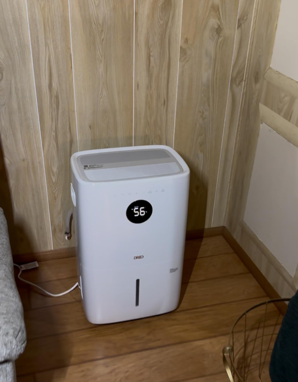 DREO 110-Pint Smart Dehumidifier for Basement, 4500 Ft² for Large Room, 2 Gallon Water Tank, Auto/Comfort/Constant Mode Dehumidifiers for Home customer photo 2