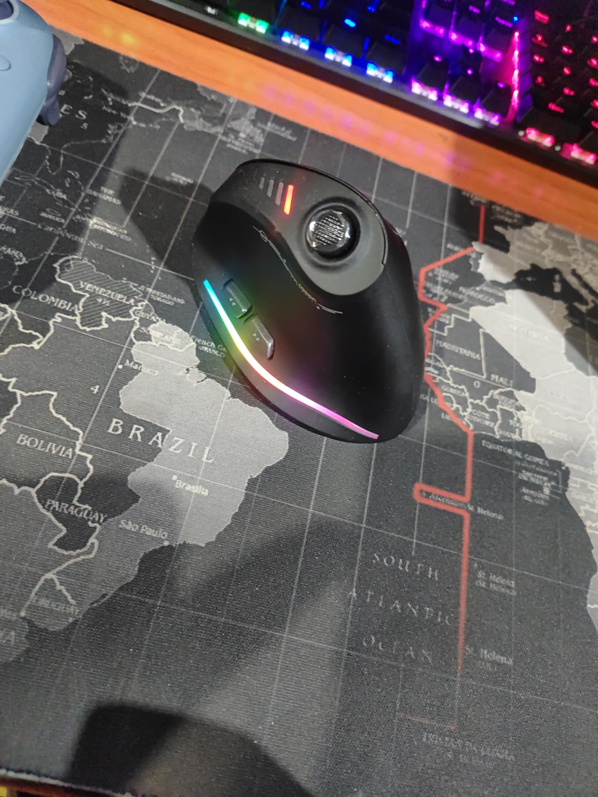 Gaming Mouse with 5 D Rocker, Wireless Vertical Mouse with [24000 DPI] [12 Programmable Buttons], Computer Mouse for Gamer/PC/E-Sports/Laptop (Black) customer photo 1