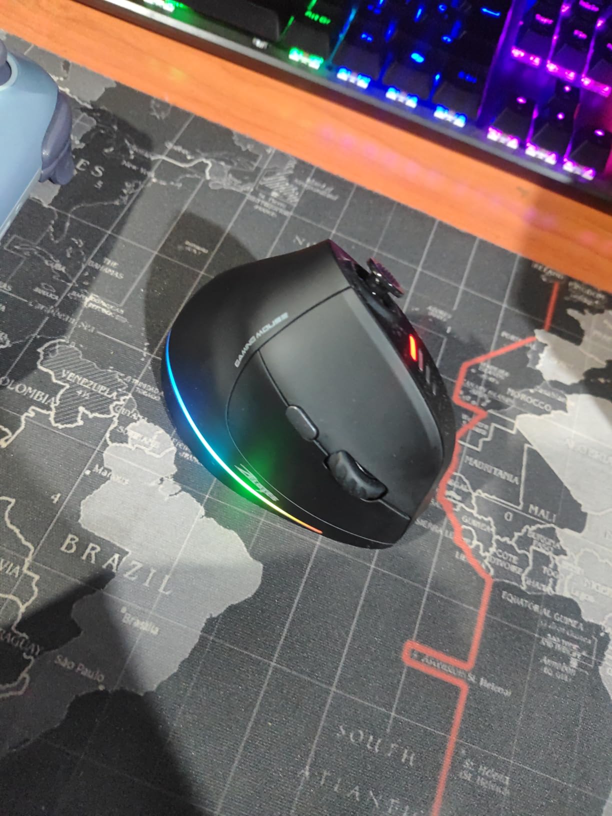 Gaming Mouse with 5 D Rocker, Wireless Vertical Mouse with [24000 DPI] [12 Programmable Buttons], Computer Mouse for Gamer/PC/E-Sports/Laptop (Black) customer photo 2