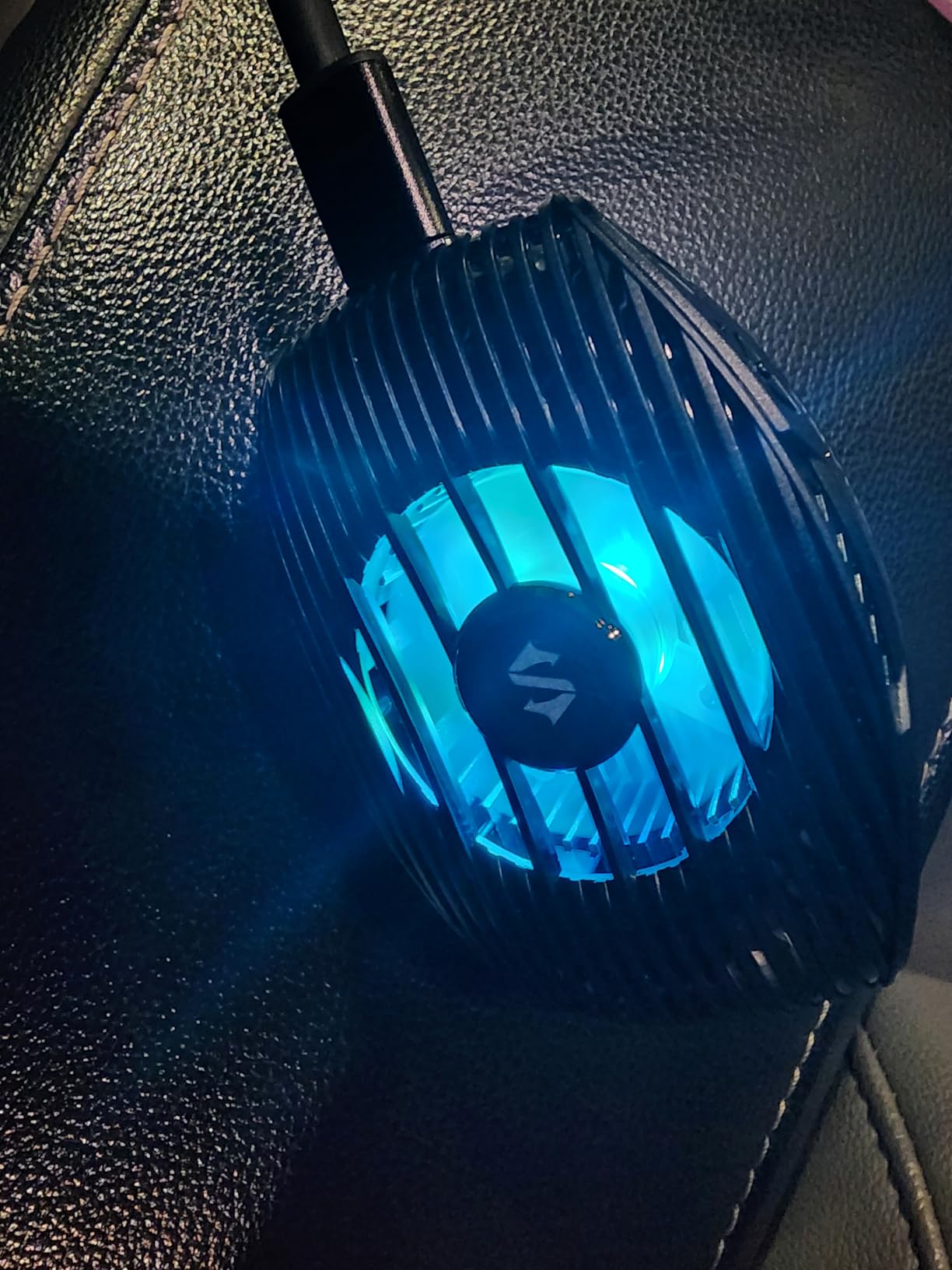 Black Shark Phone Cooler for Gaming FunCooler 5 NEO, Wired Mobile Phone Cooling Fan Lightweight Quiet with RGB Light, Cellphone Radiator for 2.67-3.45 inches iPhone/Android, Retaining Bolt (Black) customer photo 1