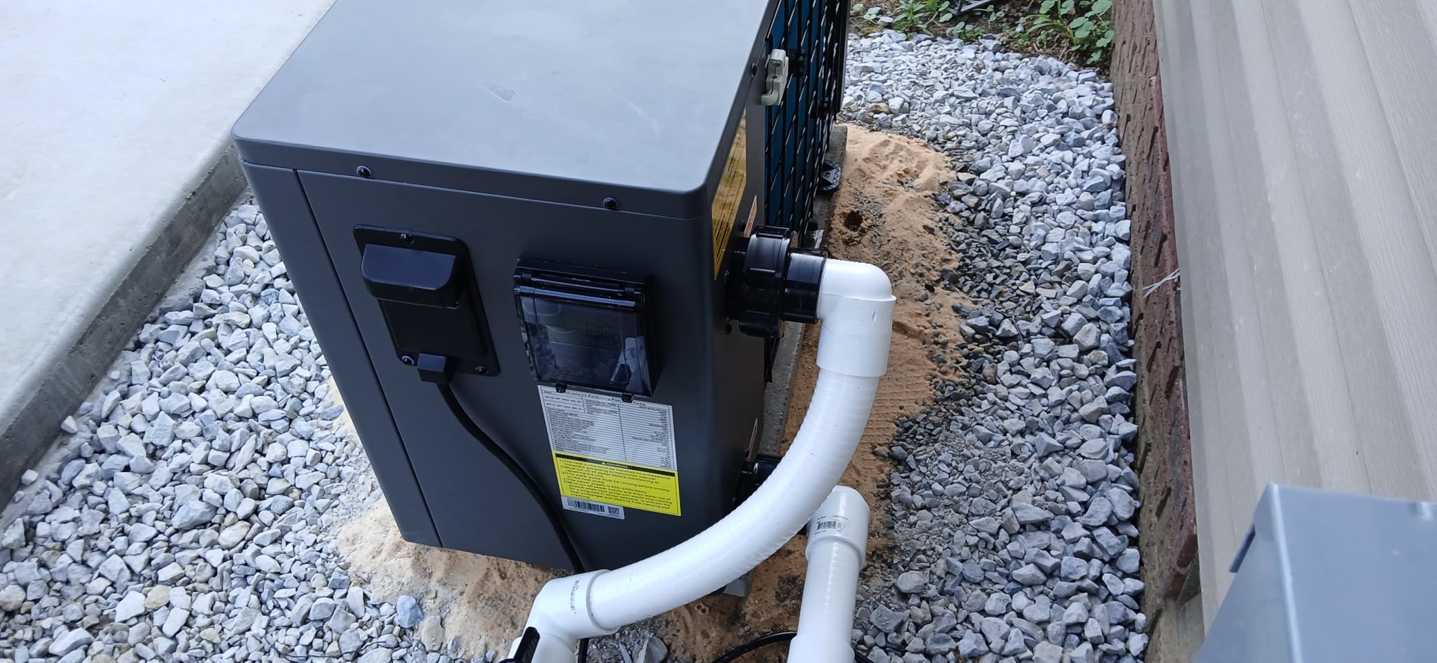 40000 BTU Electric Pool Heater For Inground Pools 12000 Gallon Swimming Pool Heat Pump Above Ground Pool Heater Heating Cooling WiFi Control Schedule 220V customer photo 2