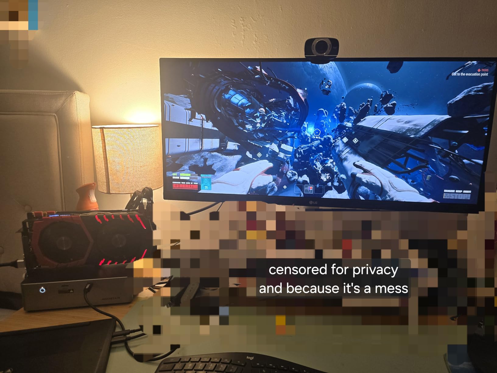 AOOSTAR AG02 External GPU Dock Station with USB4+OCULINK Ports and 800W PSU, eGPU Suitable for Graphics Cards Under 600W Power, eGPU Enclosure for RTX 4090, AMD RX 7900 XTX etc customer photo 2