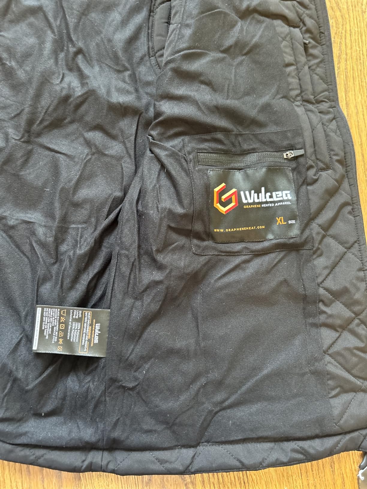 Wulcea Graphene Heated Vest For Men 7.4V Fast Charge Large Capacity Battery customer photo 2