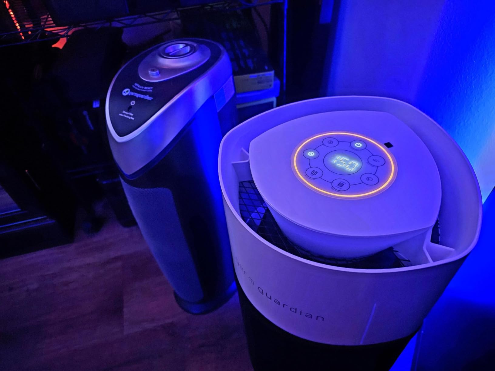 GermGuardian AirSafe XL Smart Air Purifier for Home 360° True HEPA Filter, WiFi and App Enabled, Air Quality Monitor, Large Rooms Up to 1680 Sq Ft, For Smoke, Dust, Pet Dander, Gray/White, AP3250 customer photo 1