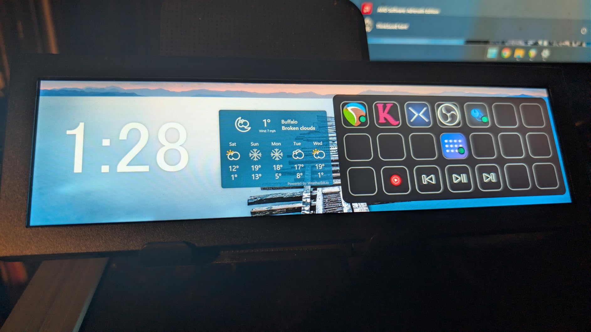 8.8 Inch Touchscreen Computer Secondary Screen 1920x480 FHD IPS LCD Display for PC Case AIDA64 CPU GPU Temperature Monitor, for Raspberry Pi customer photo 1