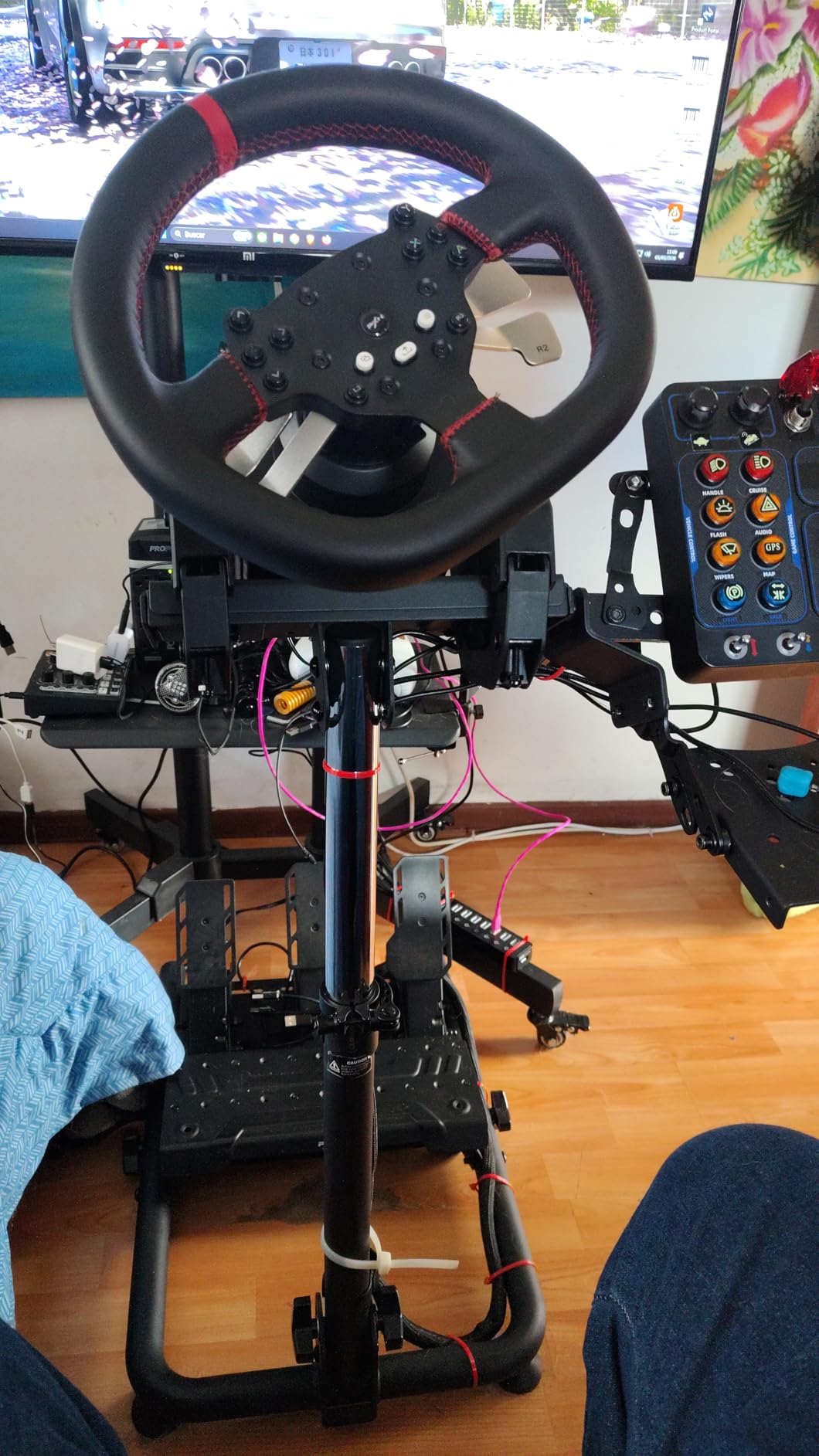 PXN V10 Ultra Direct Drive Racing Wheel & Pedals - 3.2Nm Force Feedback, 10.6'', 4 Paddle Shifters, Hall Effect 2-Pedal Set - Gaming Steering Wheel for Xbox Series X|S, Xbox One, PS4 & PC customer photo 1