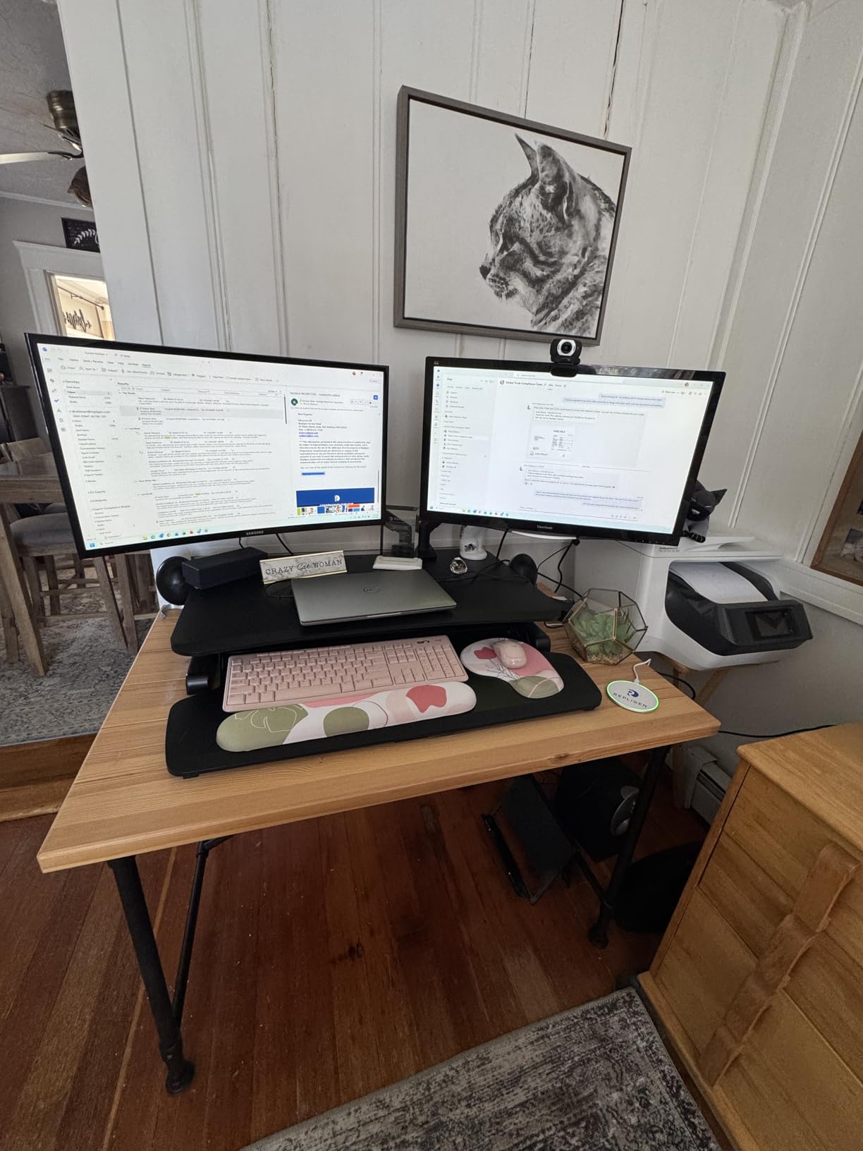 ErGear Dual Monitor Stand, Stacked Monitor Mount for 13-33