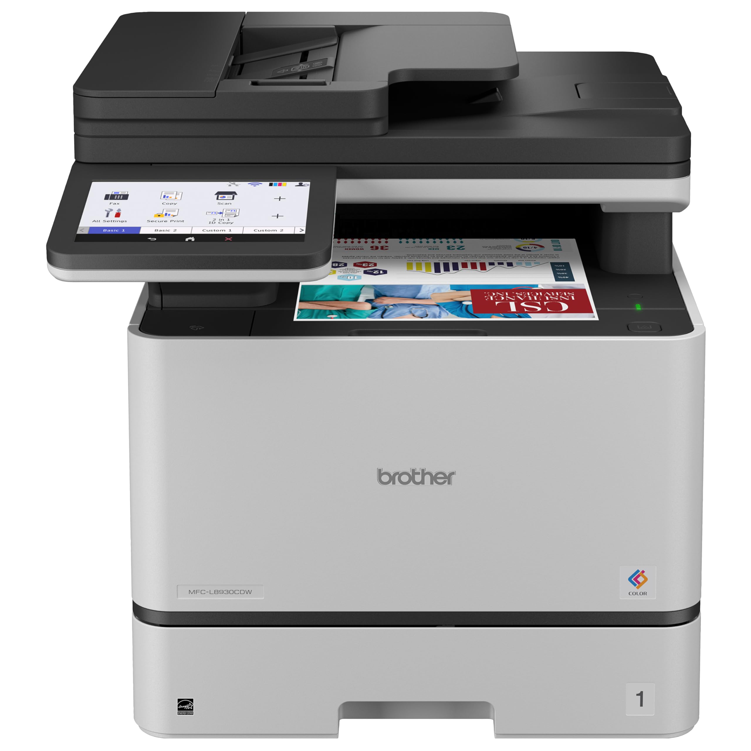 Brother MFC-L8930CDW Business Color Laser All-in-One Printer with Duplex Print, Scan, Copy, Low-Cost Printing, and Advanced Security Features customer photo 1