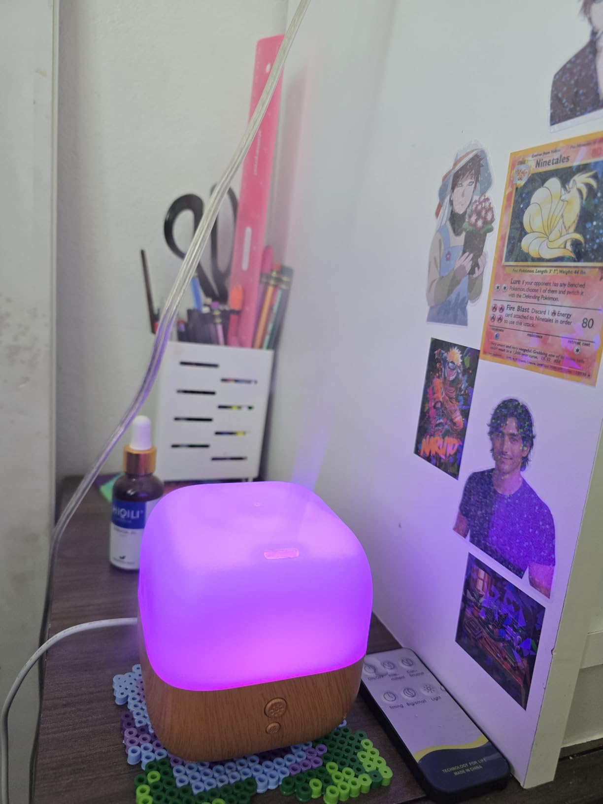 InnoGear 150ml Essential Oil Diffuser, 5-in-1 Diffusers for Home Scent 8 LED Color Aromatherapy Diffuser Air Desk Mini Humidifier Small Vaporizer Aroma Diffuser for Computer Laptop Office, Medium customer photo 2