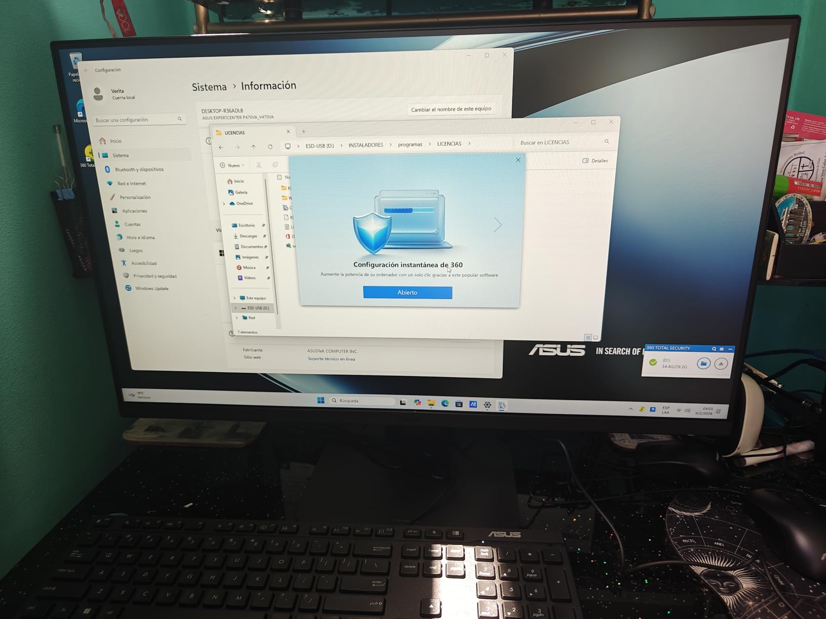 ASUS V470 All-in-One, 27