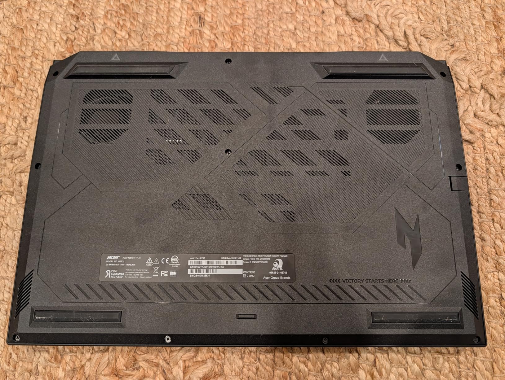Acer Nitro V 17 AI Gaming Laptop | AMD Ryzen 7 260 Processor | NVIDIA GeForce RTX 5070 Laptop GPU (798 AI Tops) | 17.3