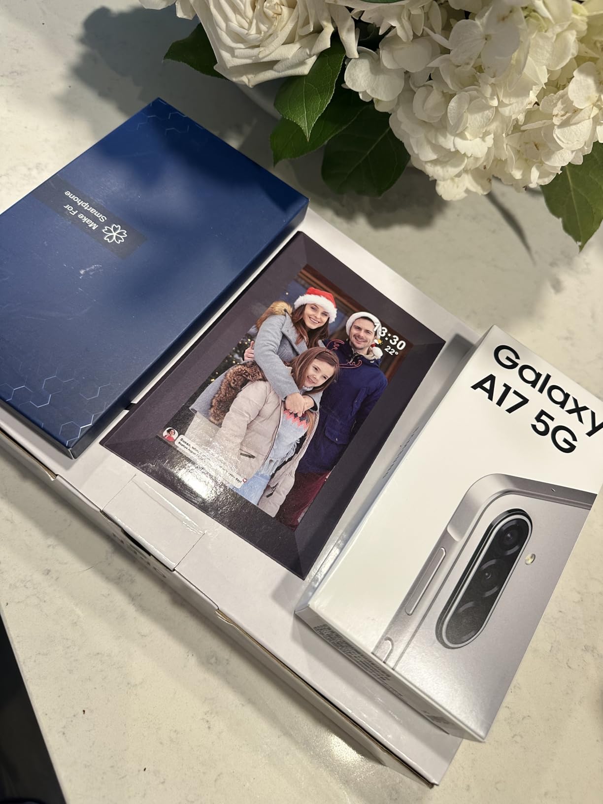 Samsung Galaxy A17 5G Smart Phone, 128GB, Large AMOLED, High-Res Camera, Durable Design, Super Fast Charging, Expandable Storage, Circle to Search, 2025, US 1 Yr Manufacturer Warranty, Blue customer photo 1