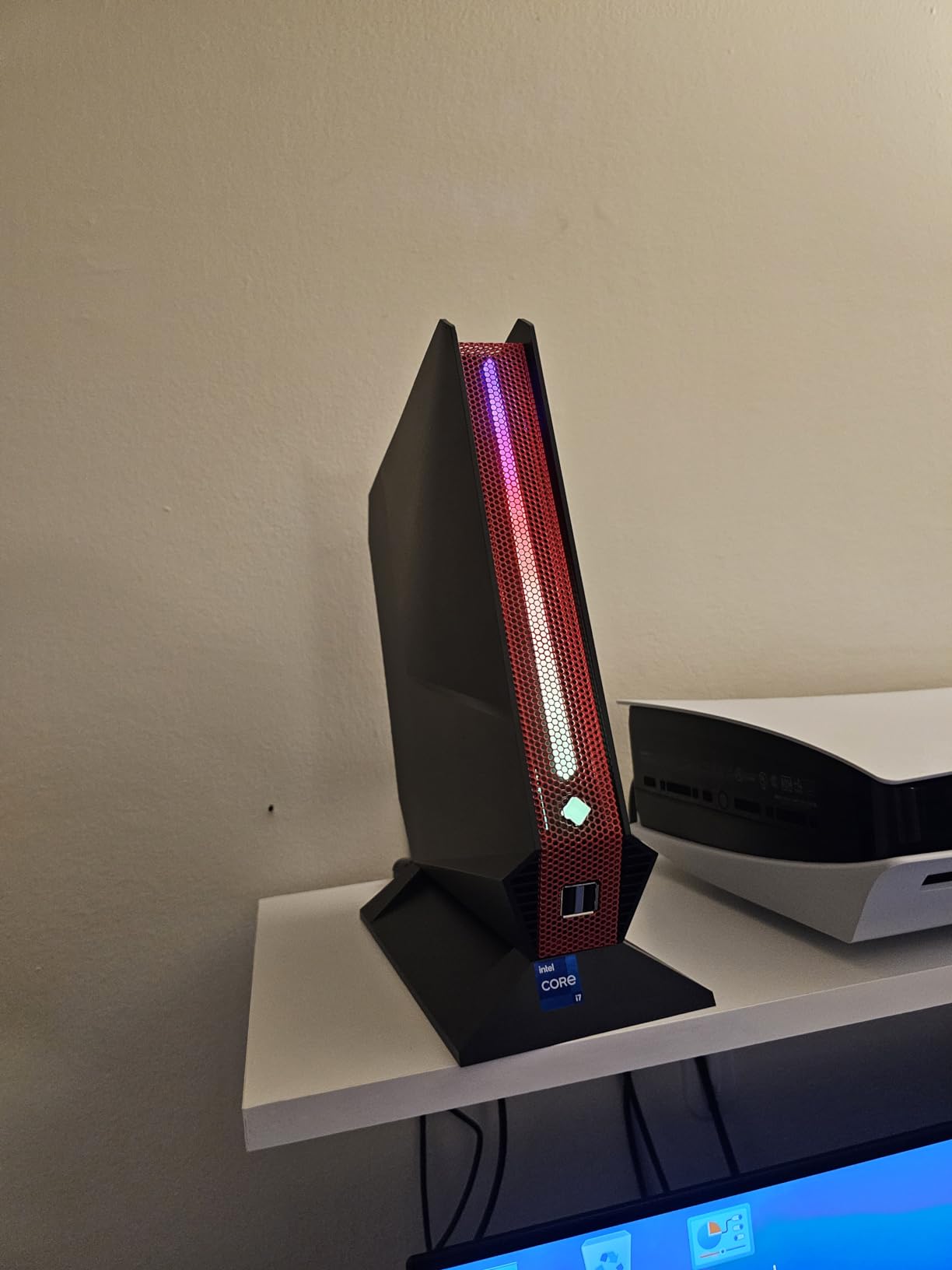 Mini Gaming PC, Intel Core I7-8750H Mini PC with Nvdia GTX1050 3G GDDR5 RGB Lights Mini Gaming Computer, 16GB DDR4 512GB NVMe SSD, 2X HDMI+Type-C, WiFi6 BT5.2, RJ-45, Windows 11 Pro Desktop PC customer photo 1