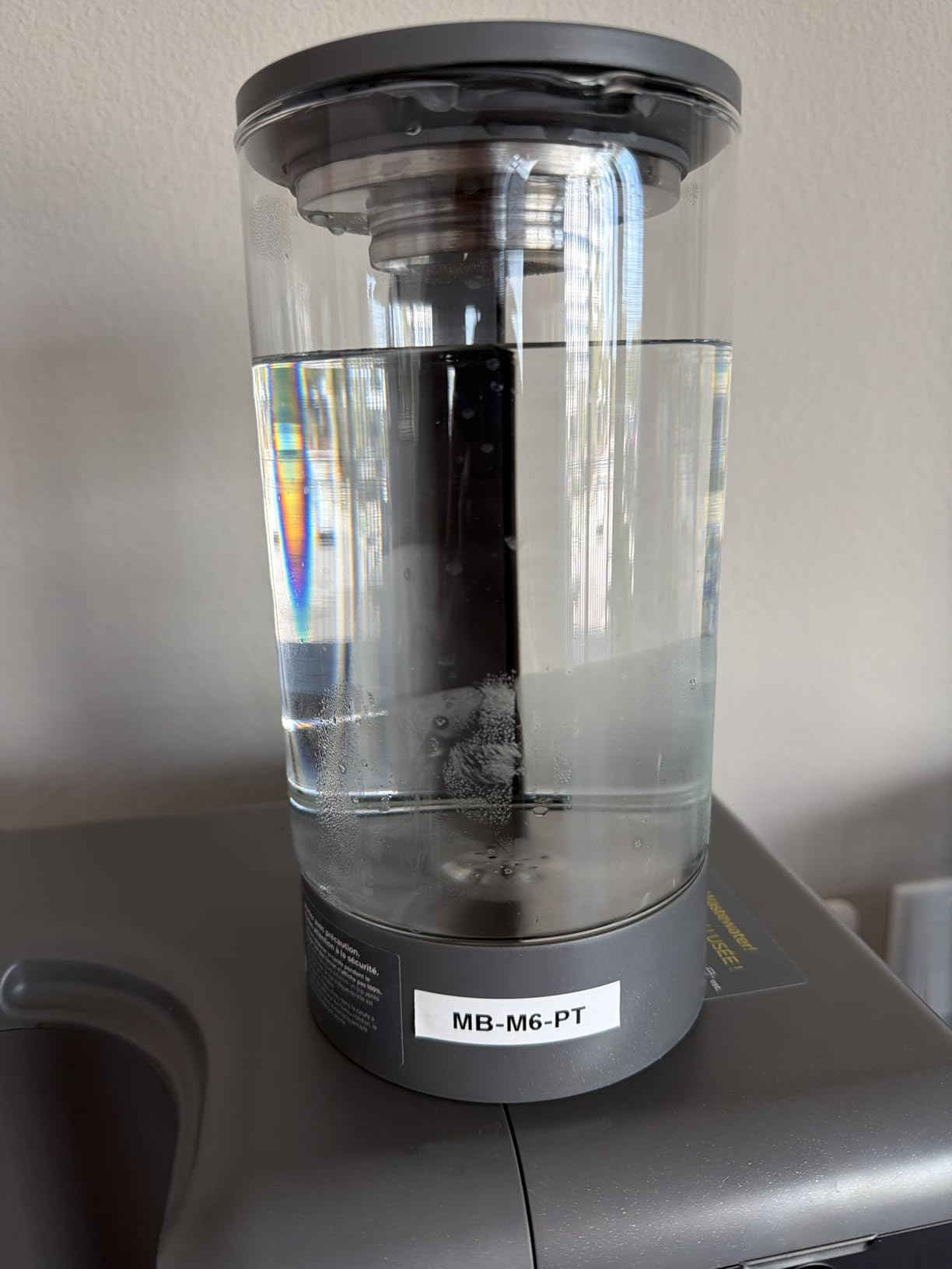 Waterdrop M6H Instant Hot Reverse Osmosis System Countertop Water Filter, 7-Stage, NSF/ANSI 58 & 372 Certified, 3:1 Pure to Drain Ratio, 5 Temperature Options, RO System with Glass Pitcher, BPA-Free customer photo 2