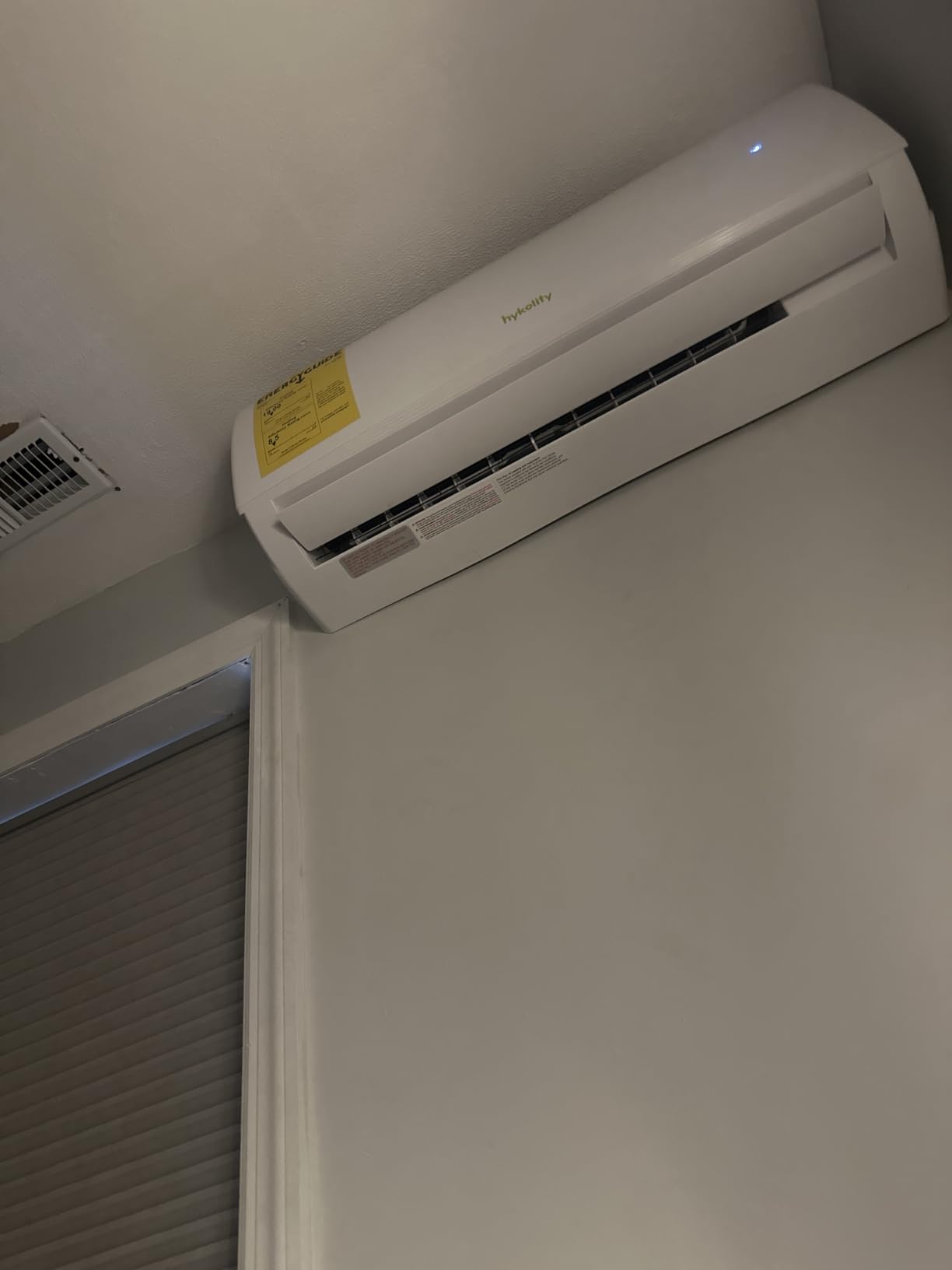 Hykolity Wifi Enabled 12,000 BTU Mini Split Air Conditioner & Heater, 20 SEER2 115V Split AC Unit Ductless Inverter System with Heat Pump, Installation Kits - Cools Rooms up to 750 Sq.Ft customer photo 1