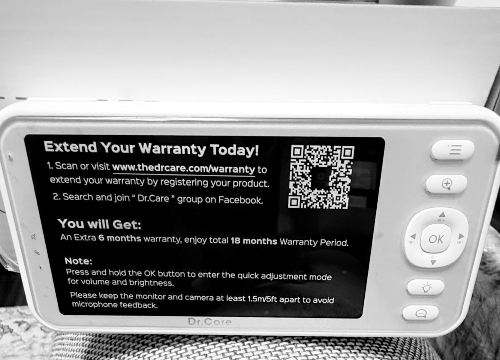 Dr.Care LumiView Smart WiFi Baby Monitor with Clip Mount - 5