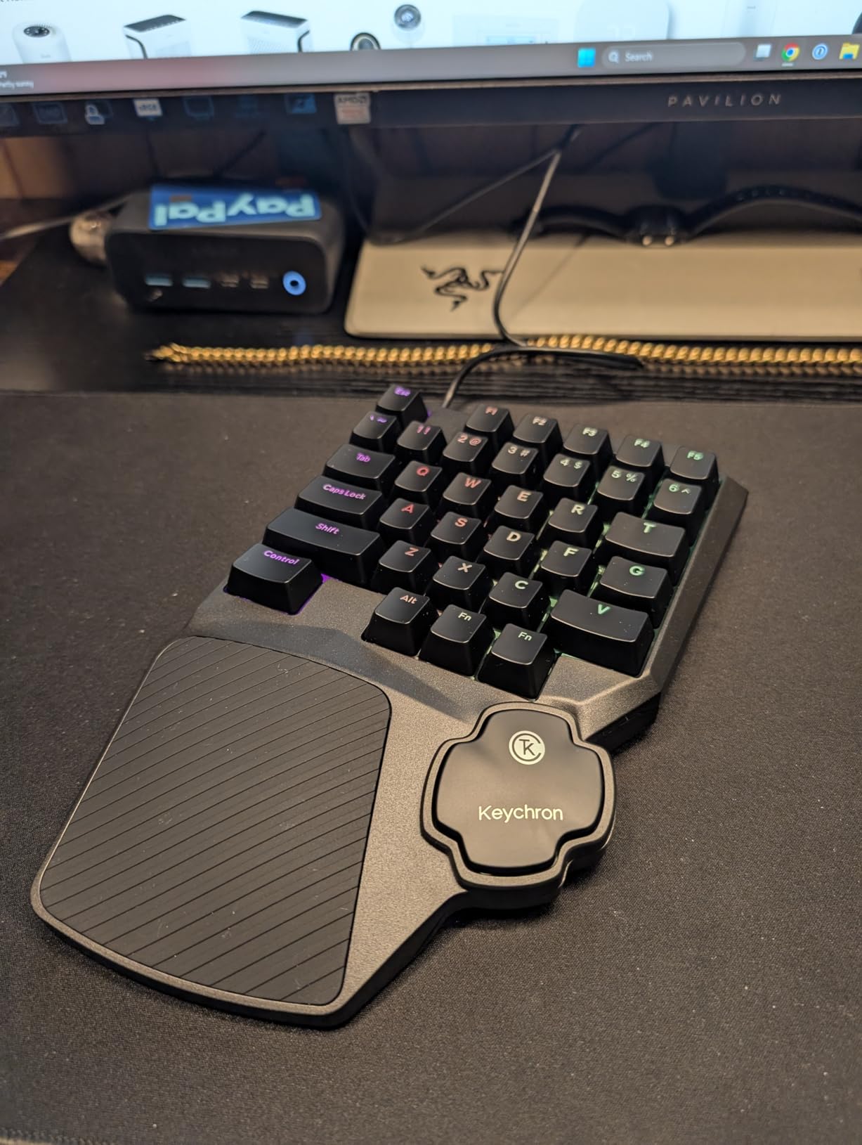 Keychron C0 HE 8K Wired One-Handed Gaming Keypad, Rapid Trigger Hall Effect Magnetic Switches, 35 Programmable Keys, Per-Key RGB Lighting, Web-Based Configurator, Compatible with Windows & macOS customer photo 1
