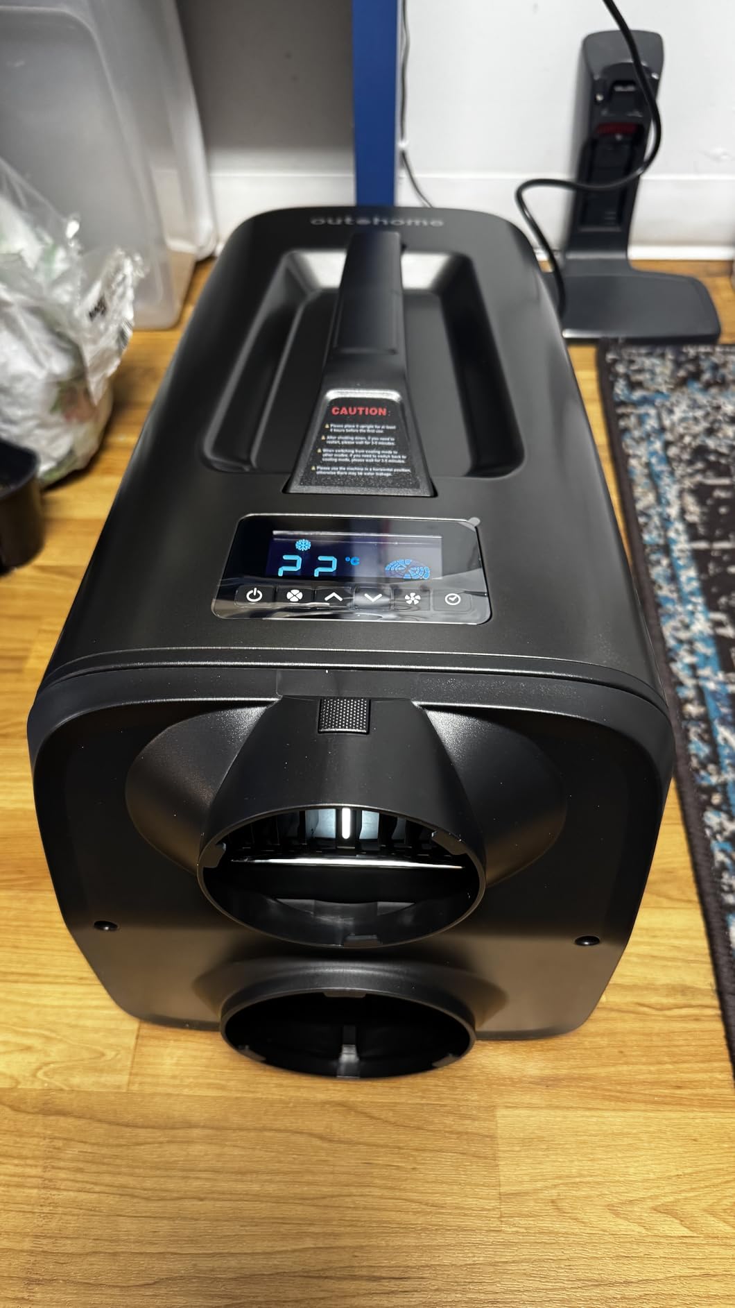 Outohome 5200BTU Portable Camping Air Conditioner For Tent Outdoor and Indoor Use,400W Low Power for RV,Truck,Van and Car Cooling (Dark Grey) customer photo 2
