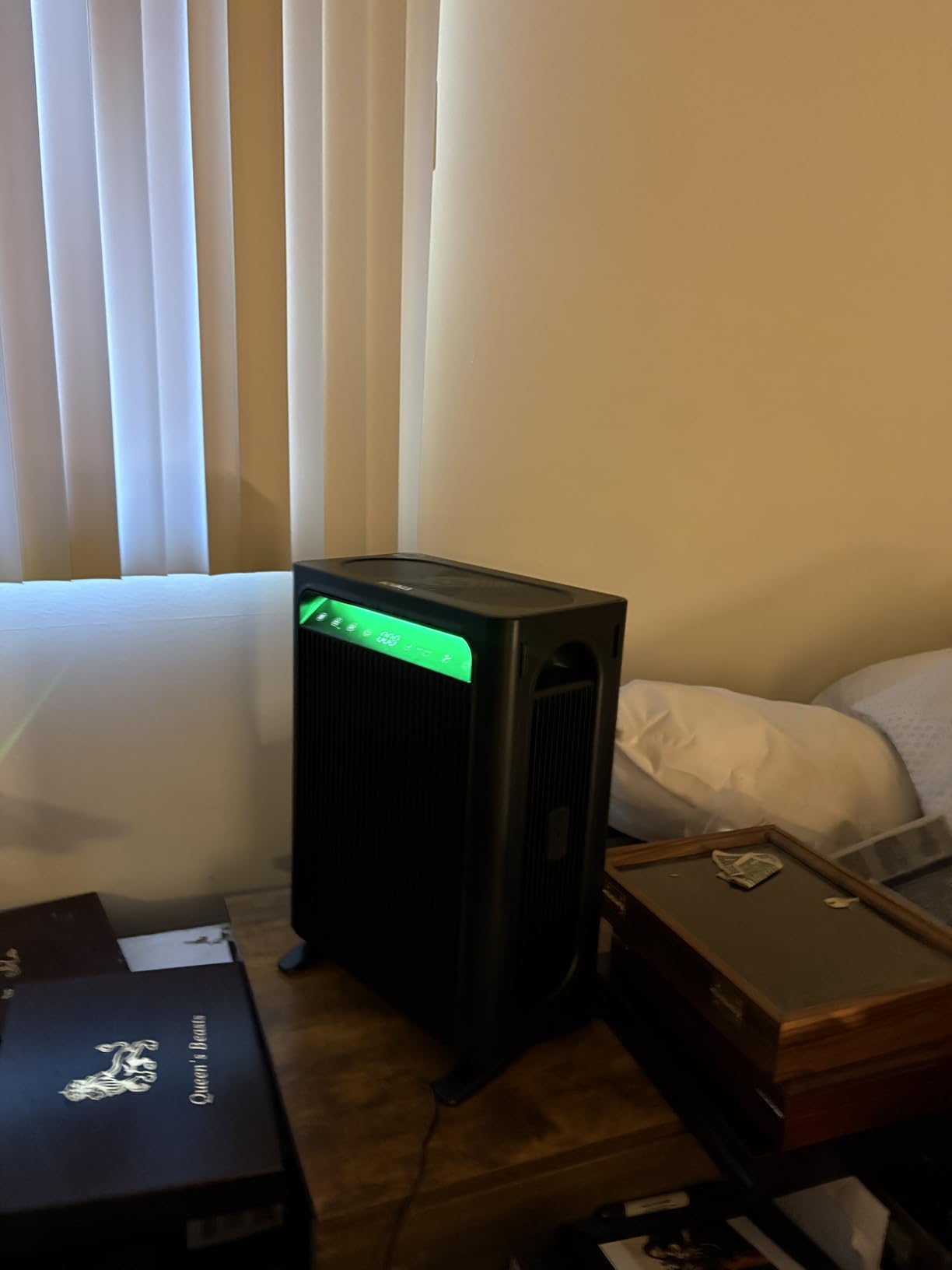 KNKA Air Purifier for Home Bedroom Large Room Up to 1,695 Ft² in 1 Hr, HEPA Air Cleaner with Washable Pre-Filter, AHAM VERIFIDE, AQI Display, ECO Mode, Pet Mode for Pets, Dust, Pollen, APH4000, Black customer photo 1