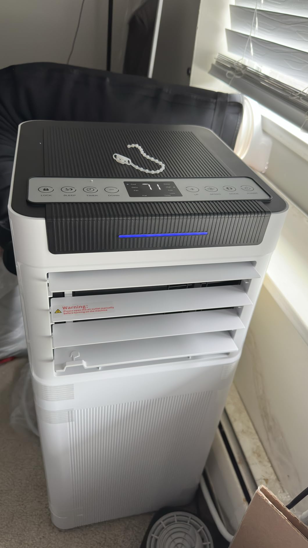 10000 BTU Portable Air Conditioners, Portable AC up to 450 Sq.Ft,4 in 1 Portable AC Unit with Cool,Dehumidifier,Fan Modes&Sleep,Remote Control&24H Timer,AC Unit for Bedrooms customer photo 1