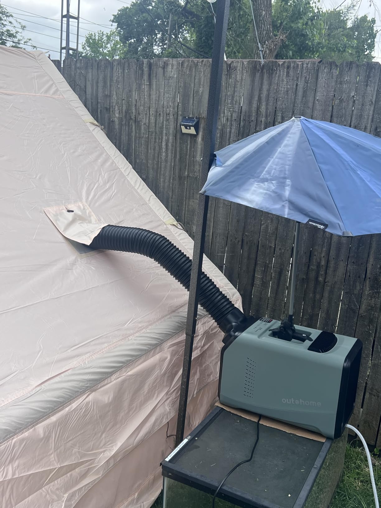 Portable Tent Air Conditioner, 5100 BTU AC110V Quiet 4-in-1 Free Standing Cooling Camping AC Unit for rooms up to 200 sq ft, 24h Timer for Camping Tent, Truck, Outdoor or Home Use (2026 New) customer photo 1