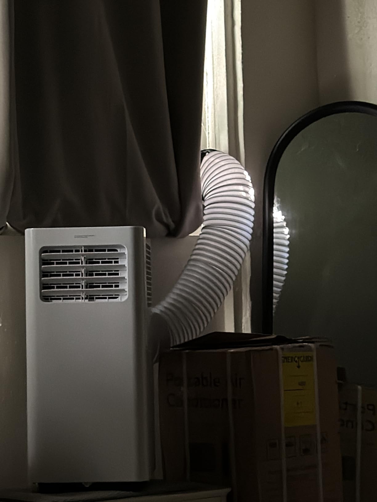 8,000 BTU Portable Air Conditioners, 4-in-1 Air Conditioner Portable Up to 350 Sq.Ft., Portable AC Unit with Cool, Fan, Dehumidifier, Sleep, 24H Timer, Remote & Installation Kit, for Bedroom customer photo 1