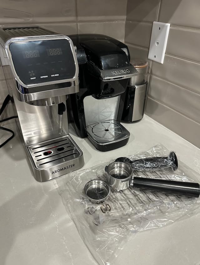 Aromaster Espresso Machine 20 Bar with Milk Frother customer photo 1