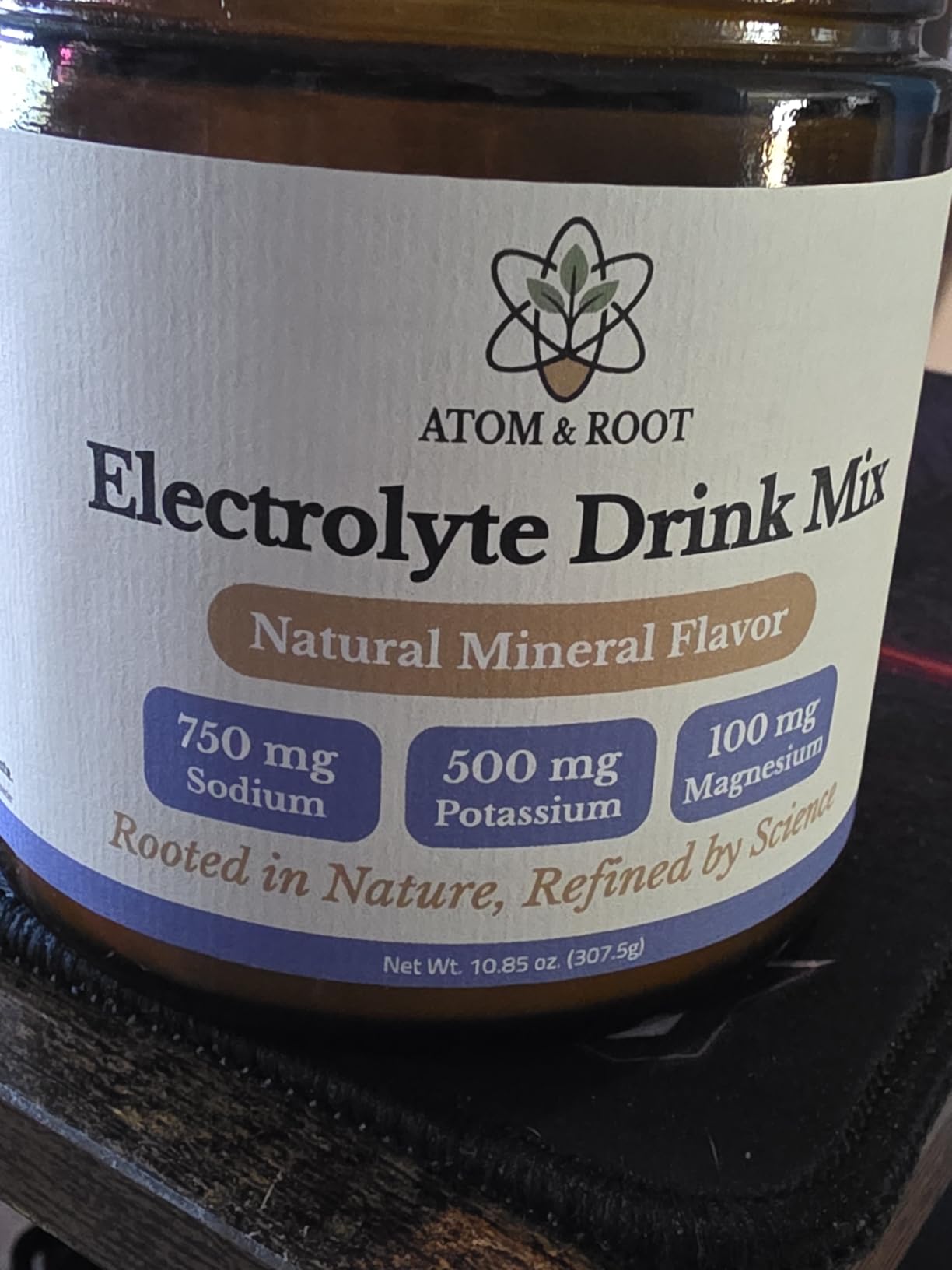 Raw & Unflavored Electrolytes Powder - Natural Fasting Salts | Microplastics Tested | No Flavor, Sugar, Stevia, or Citric Acid | Clean Keto & Carnivore | Glass Jar & Wood Scoop | No Plastic Packaging customer photo 2