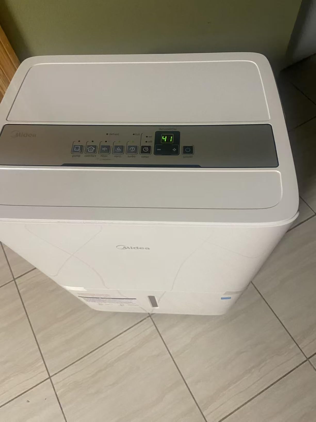 Midea 4,500 Sq. Ft. Dehumidifier With Pump Included, 50 Pint - Ideal For Basements, Large & Medium Sized Rooms, And Bathrooms (White) customer photo 1