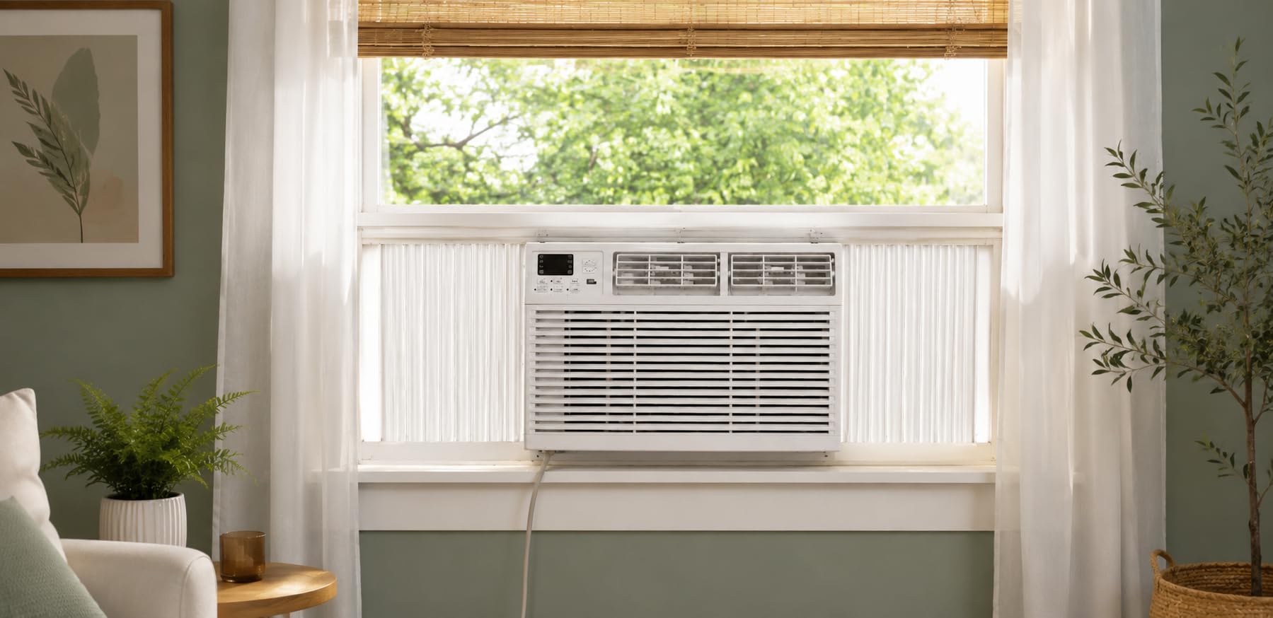 Electactic Window Air Conditioner 10,000 BTU, Air Conditioner Window Unit Up to 450 Sq.Ft,3 Fan Speeds,Easy Install,Energy Efficient,Washable Filter,White customer photo 2