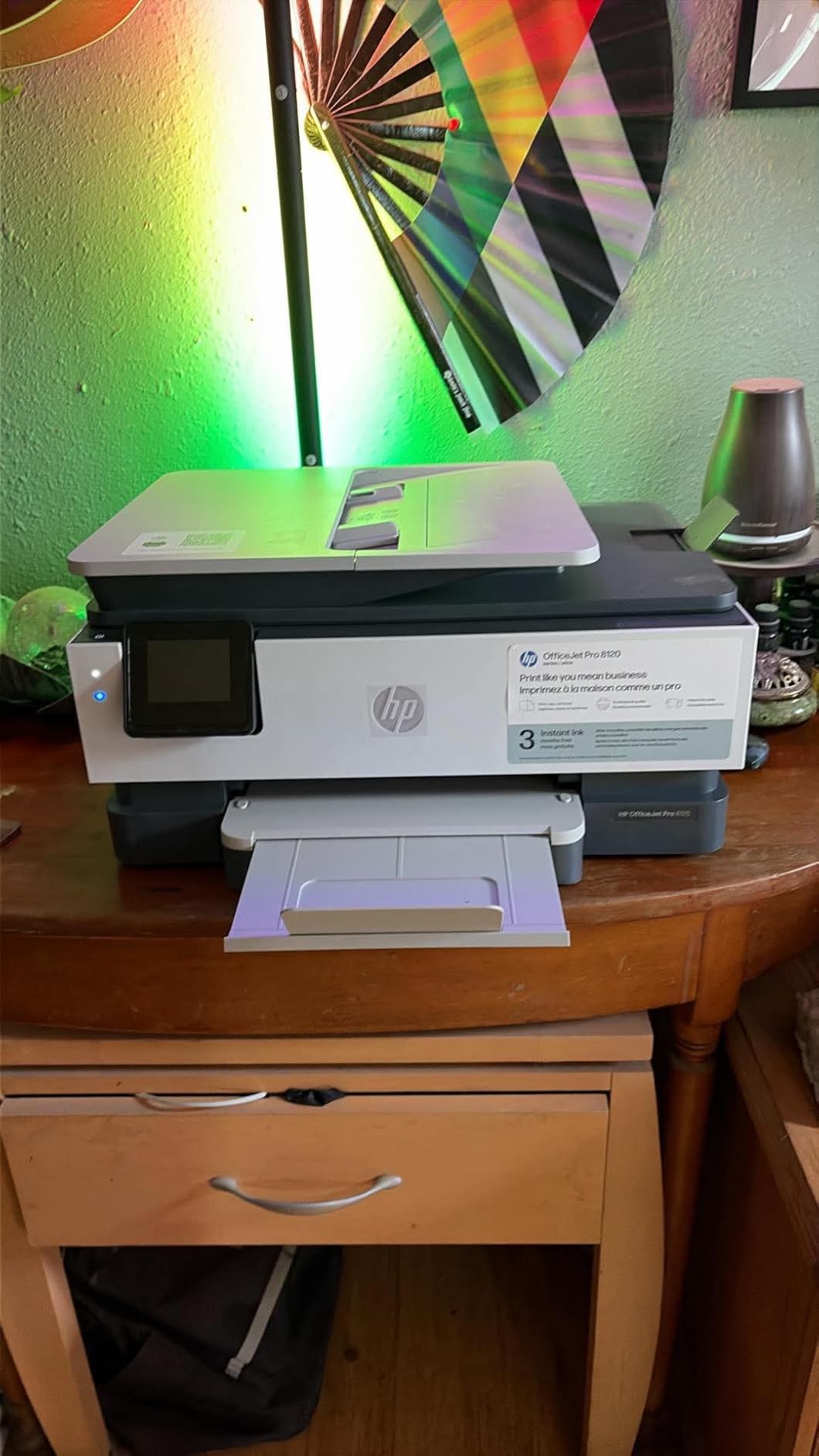 HP OfficeJet Pro 8125 Wireless All-in-One Color Inkjet Printer, Print, Scan, Copy, ADF, Duplex Printing Best-for-Home Office, 3 Month Trial of Instant Ink Included, AI-Capable (C2VJ4A) customer photo 2