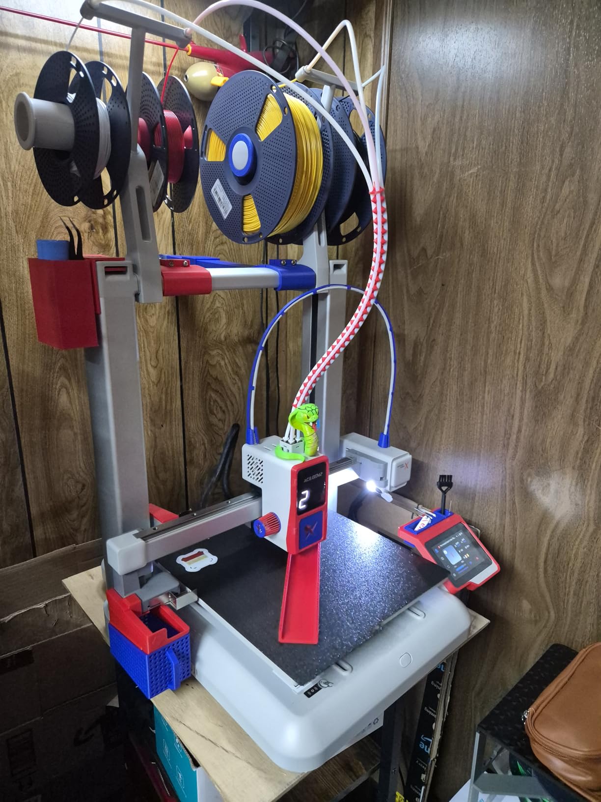 Anycubic Kobra X Multicolor 3D Printer, 2X Faster & Easy One-Click Printing, 600mm/s High Speed 3D Printers for Beginners & Kids, 4-Color Built-in, 260x260x260m³, Easy to Use FDM 3D Printer customer photo 1
