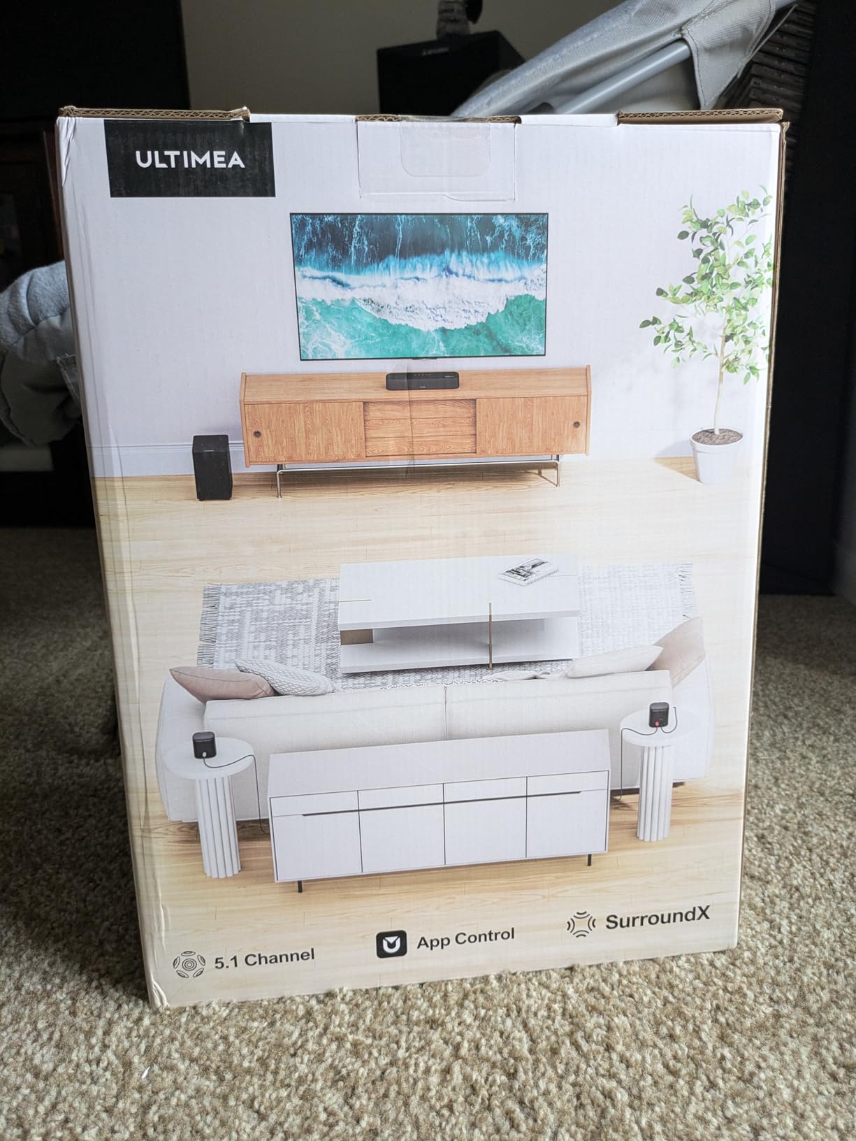 ULTIMEA 7.1ch Surround Sound System for TV, Dolby Atmos Sound Bar with 4 Surround Speakers, VoiceMX, BassMX, 420W Peak Power Sound Bar for Smart TV, HDMI eARC, App Control, Aura A60 Pro, 2026 Model customer photo 1