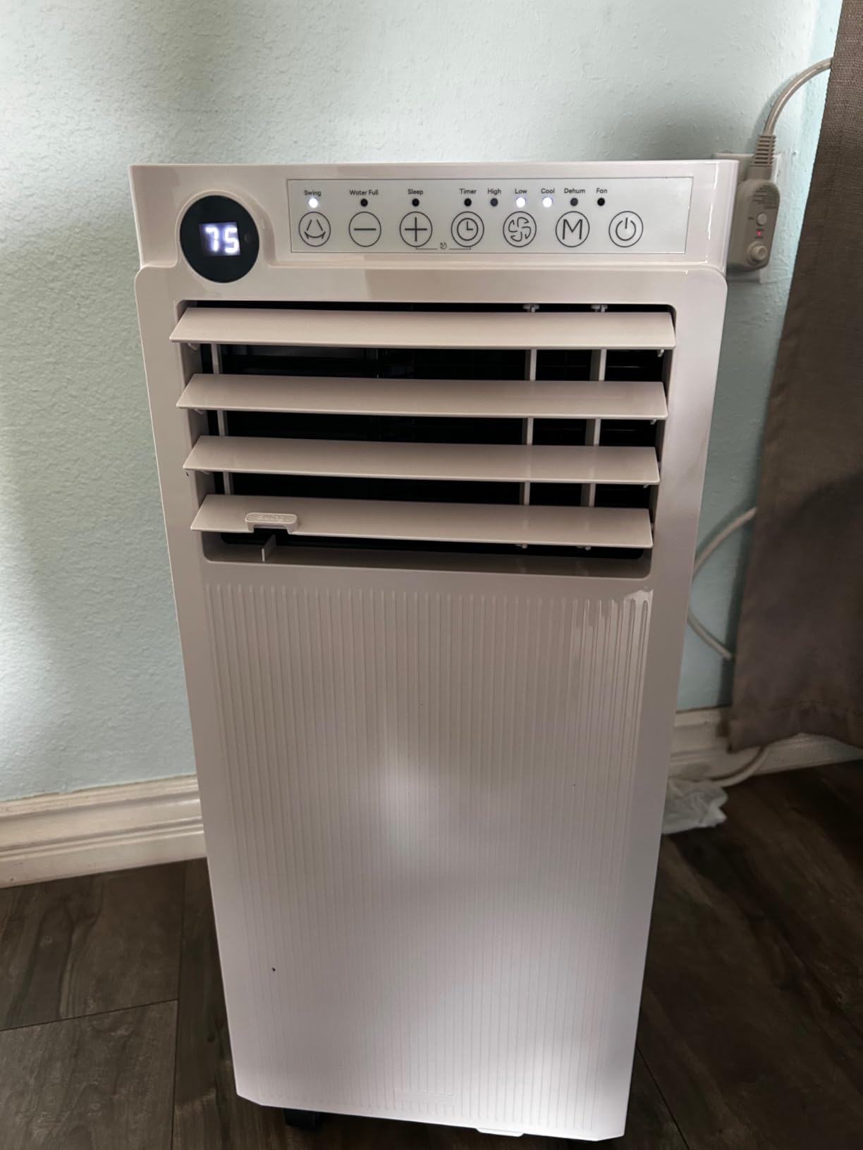 10000BTUs Portable Air Conditioner for Bedroom with Drainage-free Cooling, 4 in 1 Portable AC Units with Cool, Fan, Dehumidifier, Sleep, 24H Timer/Remote/Window Kits customer photo 1