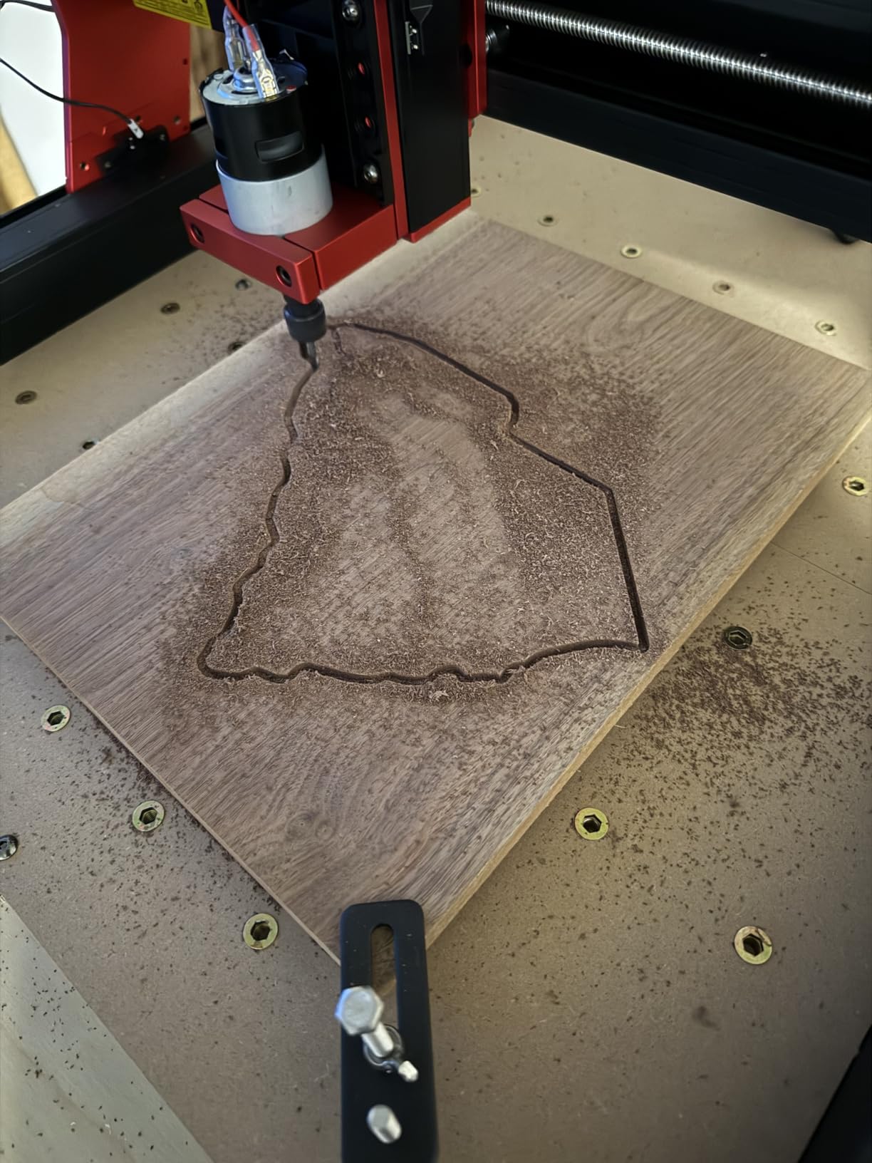 TTC3018 Pro CNC Router Machine, Desktop CNC Engraving Machine Upgraded 3-Axis Engraving All-Metal Milling Machine for Wood Acrylic MDF Nylon, 300mmX180mmX40mm Working Area customer photo 1
