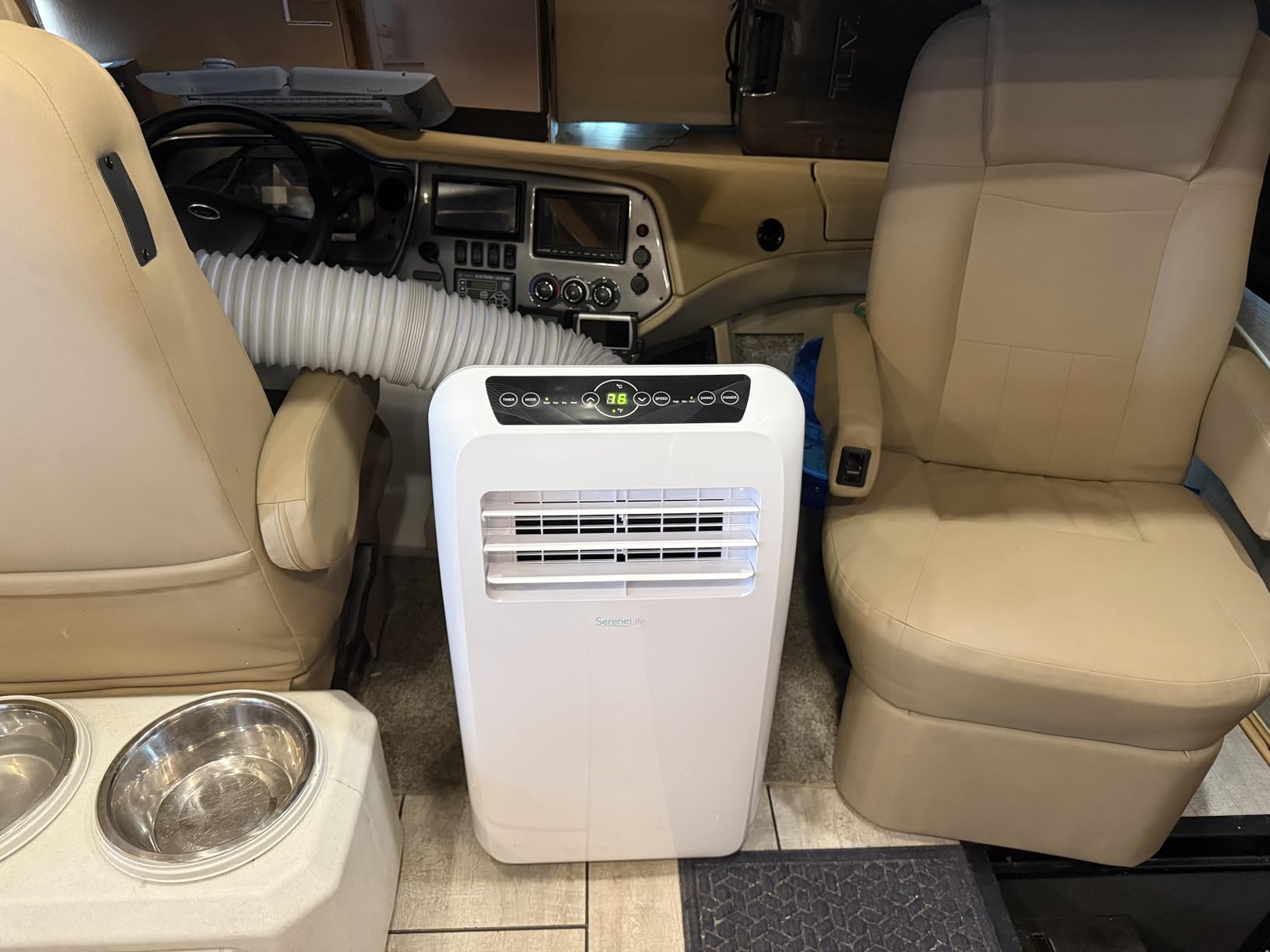 SereneLife 10,000 BTU Portable Air Conditioner and Heater, Small AC with Dehumidifier and Fan, Wifi Function, Mini AC Unit with 450 Sq. Ft. Coverage, Includes Remote Control and Window Mount Kit customer photo 1