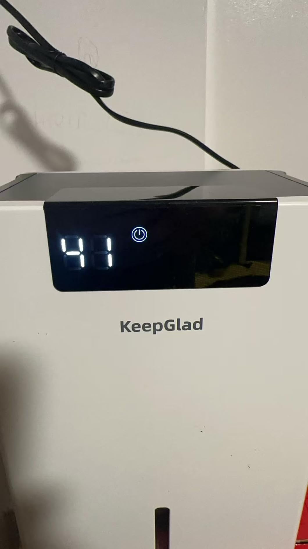 KeepGlad Dehumidifier, 98OZ Dehumidifiers for Home(1000sq.ft), Humidity Display Dehumidifier for Basement Bathroom Bedroom, Auto Shut Off, Washable Filter, Drain Hose, Timer, 7 Ambient Lights, White customer photo 2