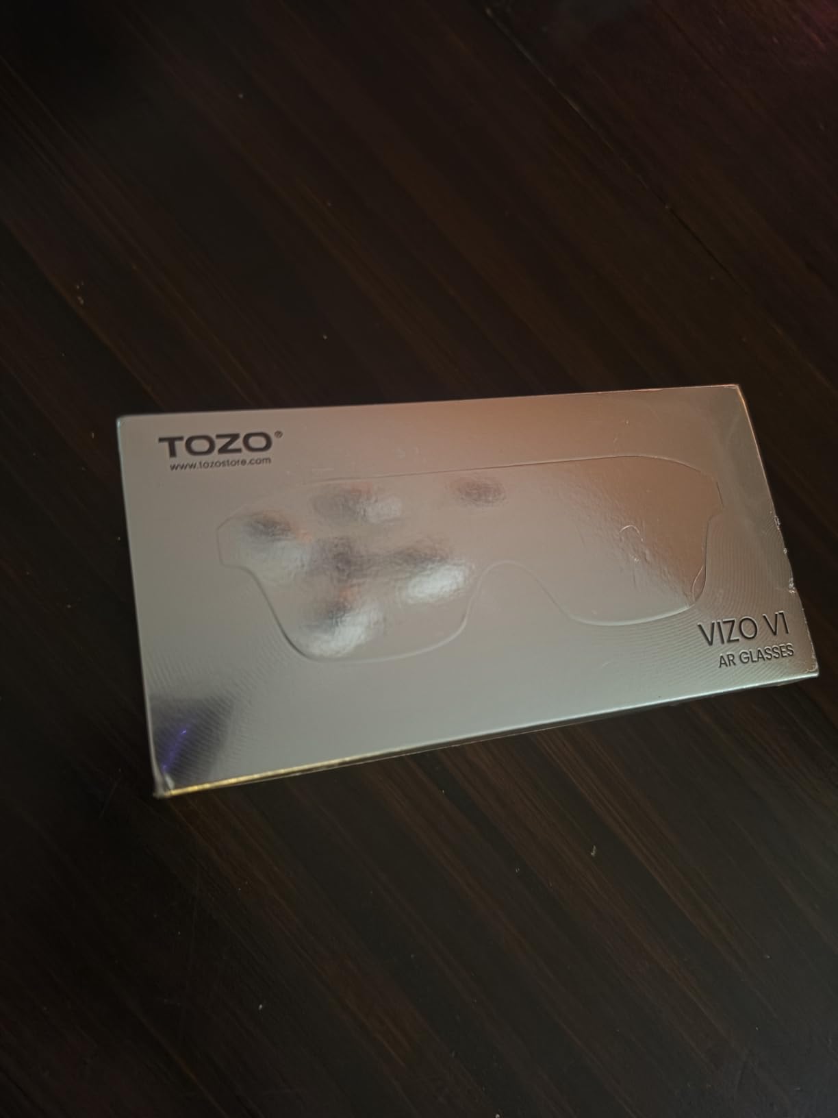 TOZO VIZO V1 AR Glasses with Ultra-Bright Display, Built-in Stereo Speakers, Adjustable Myopia Correction (0-500°), 118