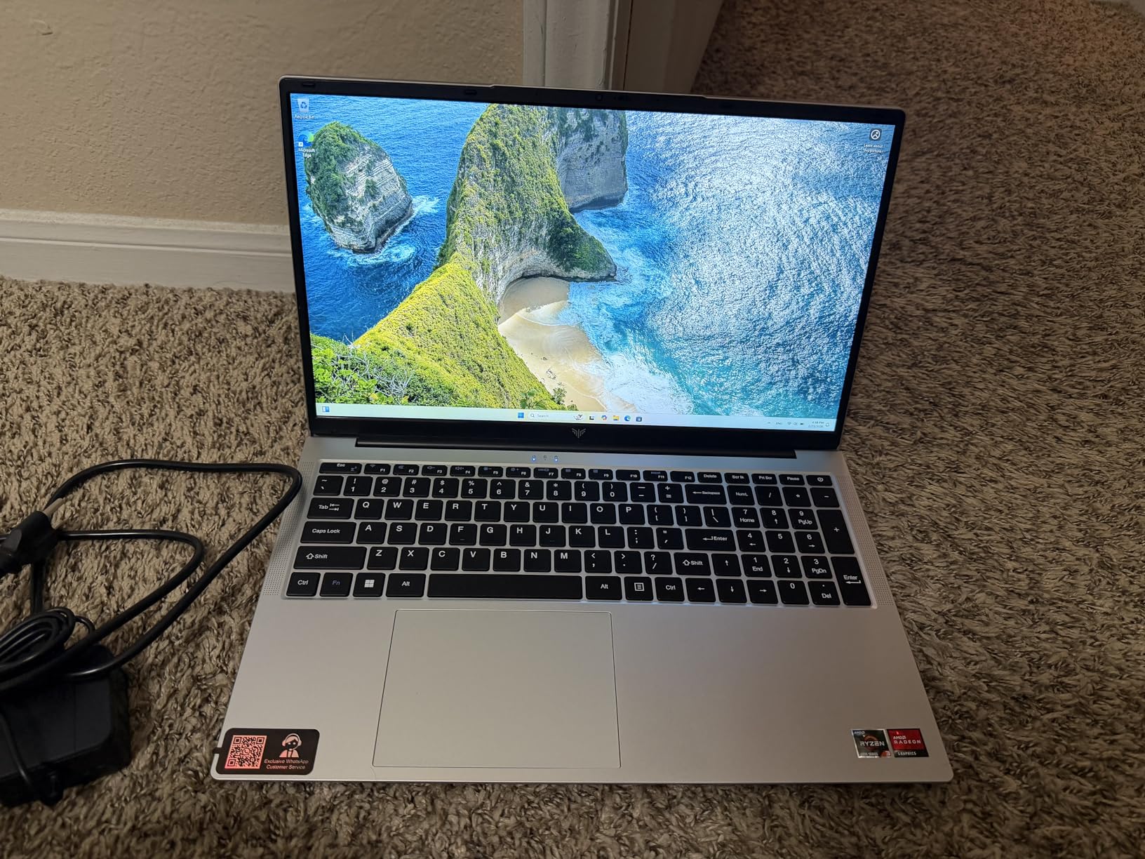 Light Gaming Laptop, AMD Ryzen 7 5700U (8C/16T, Up to 4.3GHz), 16GB RAM 512GB NVMe SSD, WiFi 6, BT5.2, 15.6 Inch Laptop, Numeric KB, HDMI Type-C USB 3.2 Multitasking Laptop customer photo 2