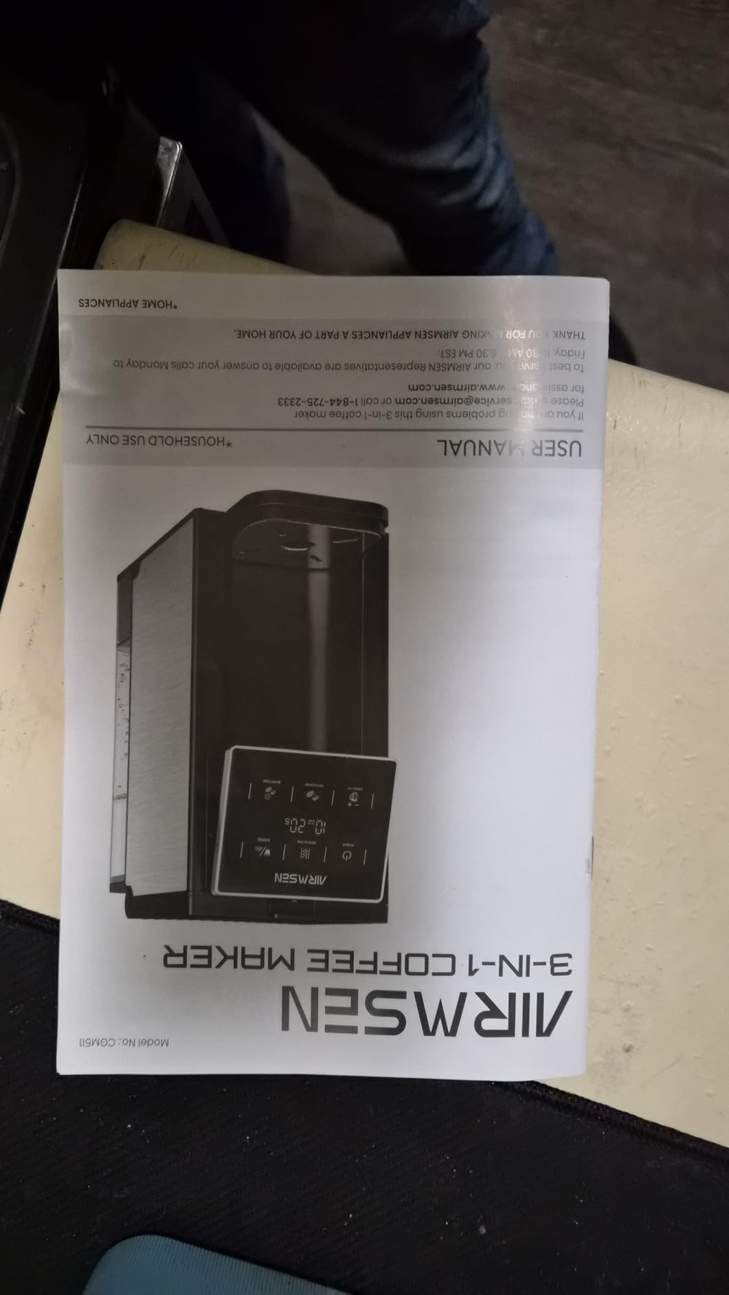 AIRMSEN Grind & Brew Coffee Maker with Built-in Grinder (2026 Model) customer photo 1